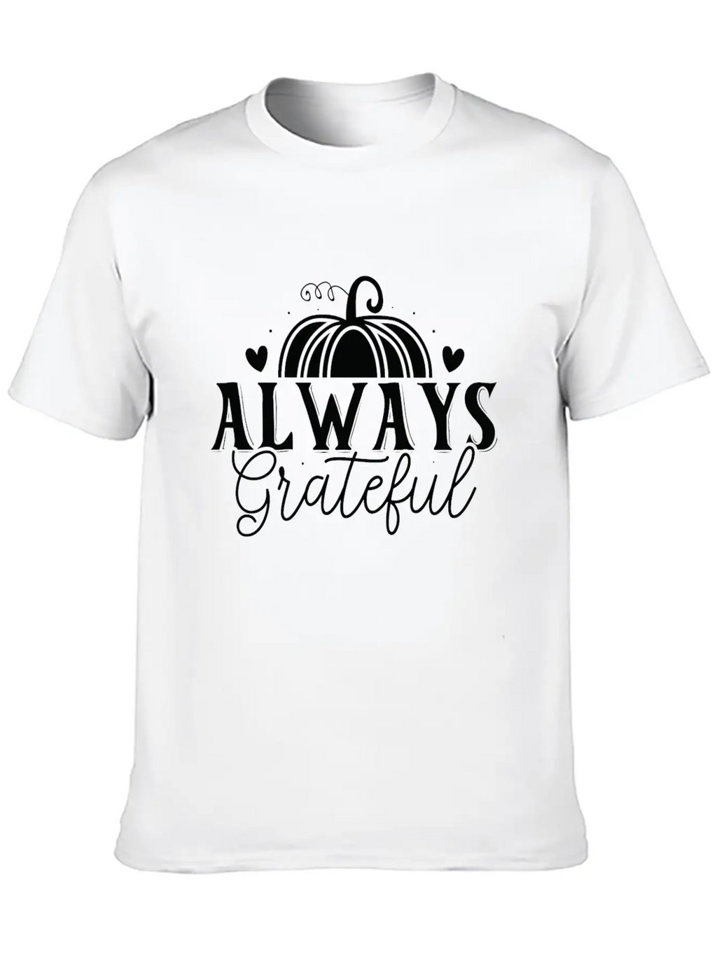 Always Grateful Timeless Short Sleeve Tee – Comfy And Minimalist Design