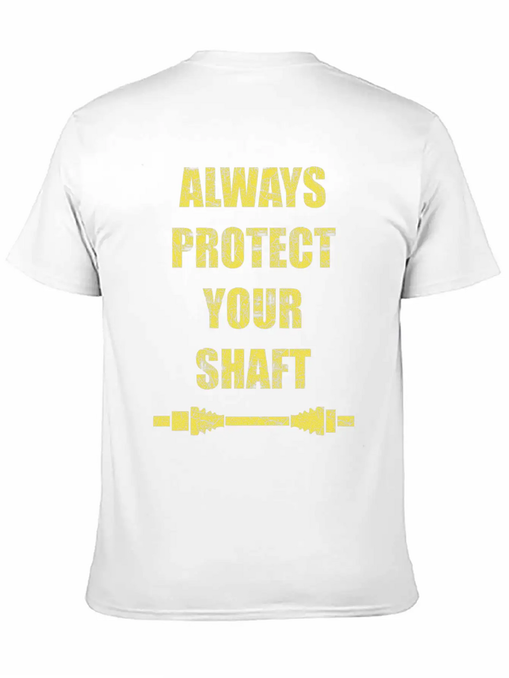 Always Protect Your Shaft Classic Crew Neck Graphic Tee – Everyday Minimal Look