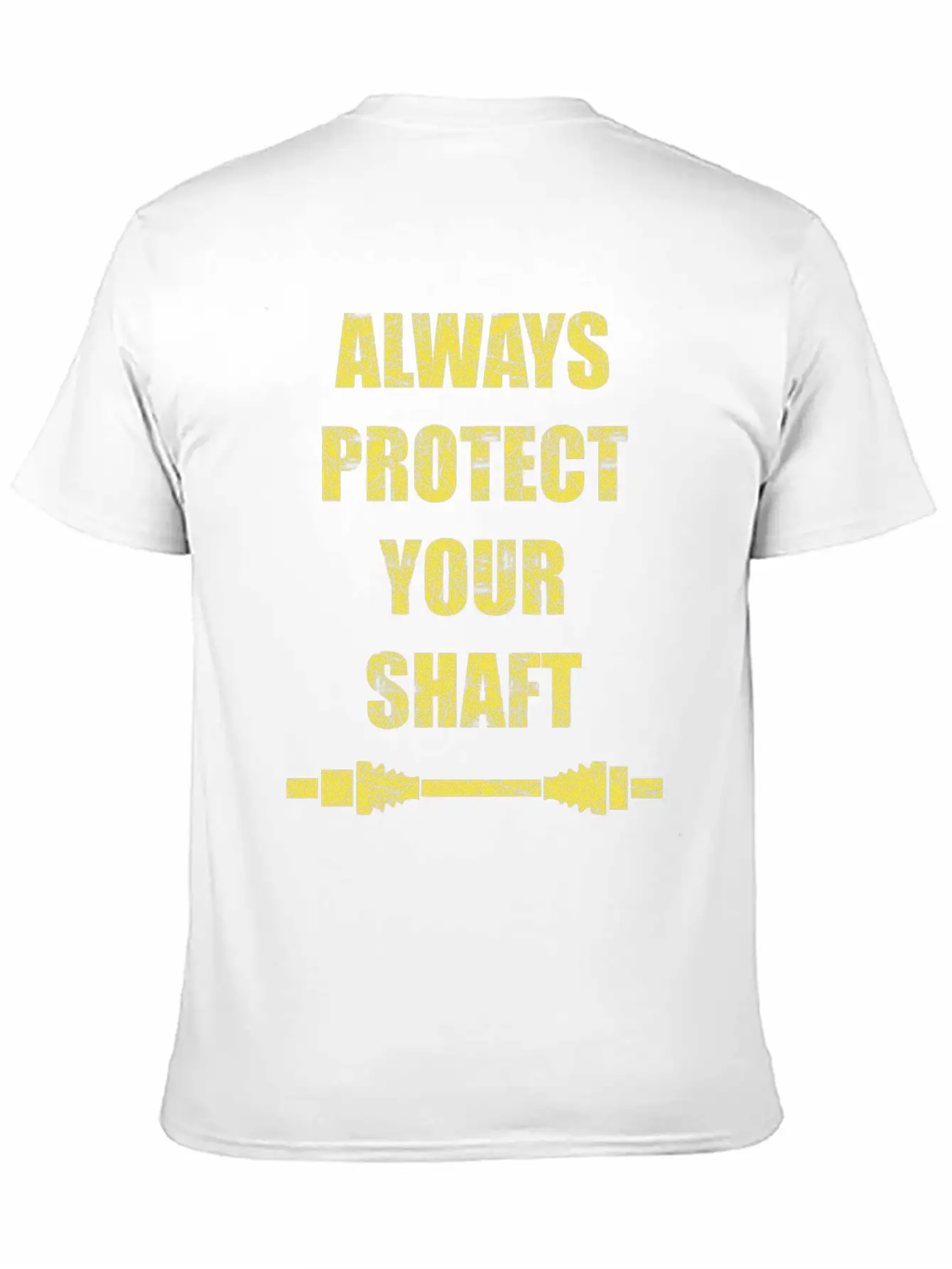 Always Protect Your Shaft Classic Crew Neck Graphic Tee – Everyday Minimal Look