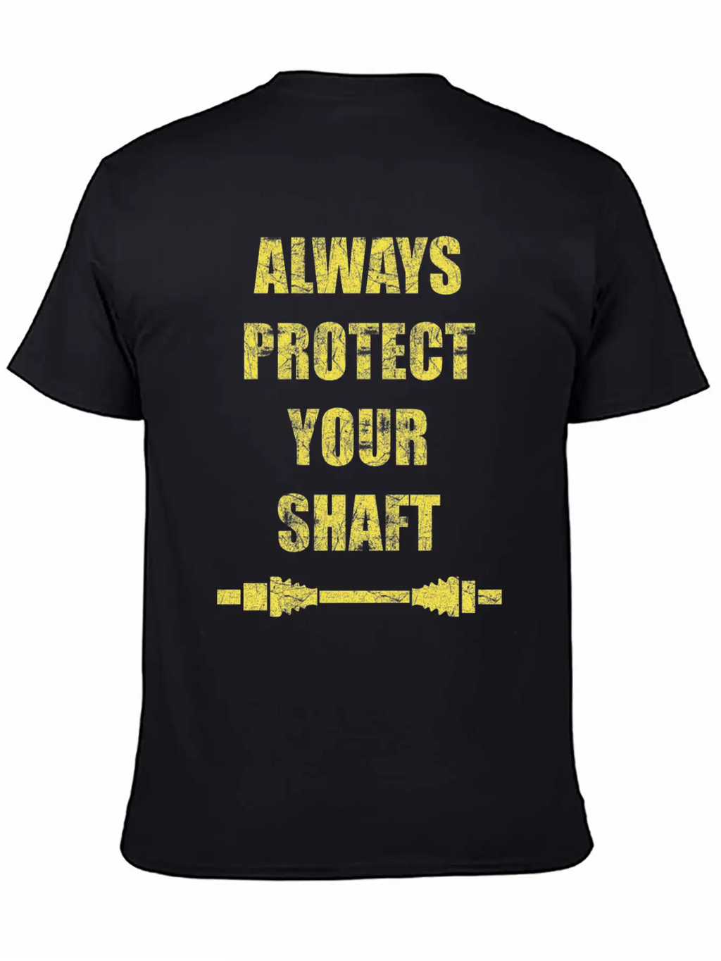 Always Protect Your Shaft Classic Crew Neck Graphic Tee – Everyday Minimal Look