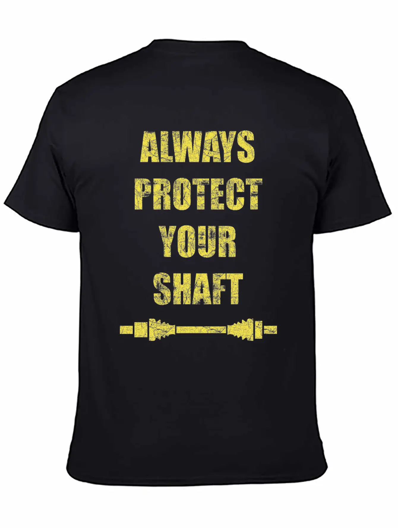 Always Protect Your Shaft Classic Crew Neck Graphic Tee – Everyday Minimal Look