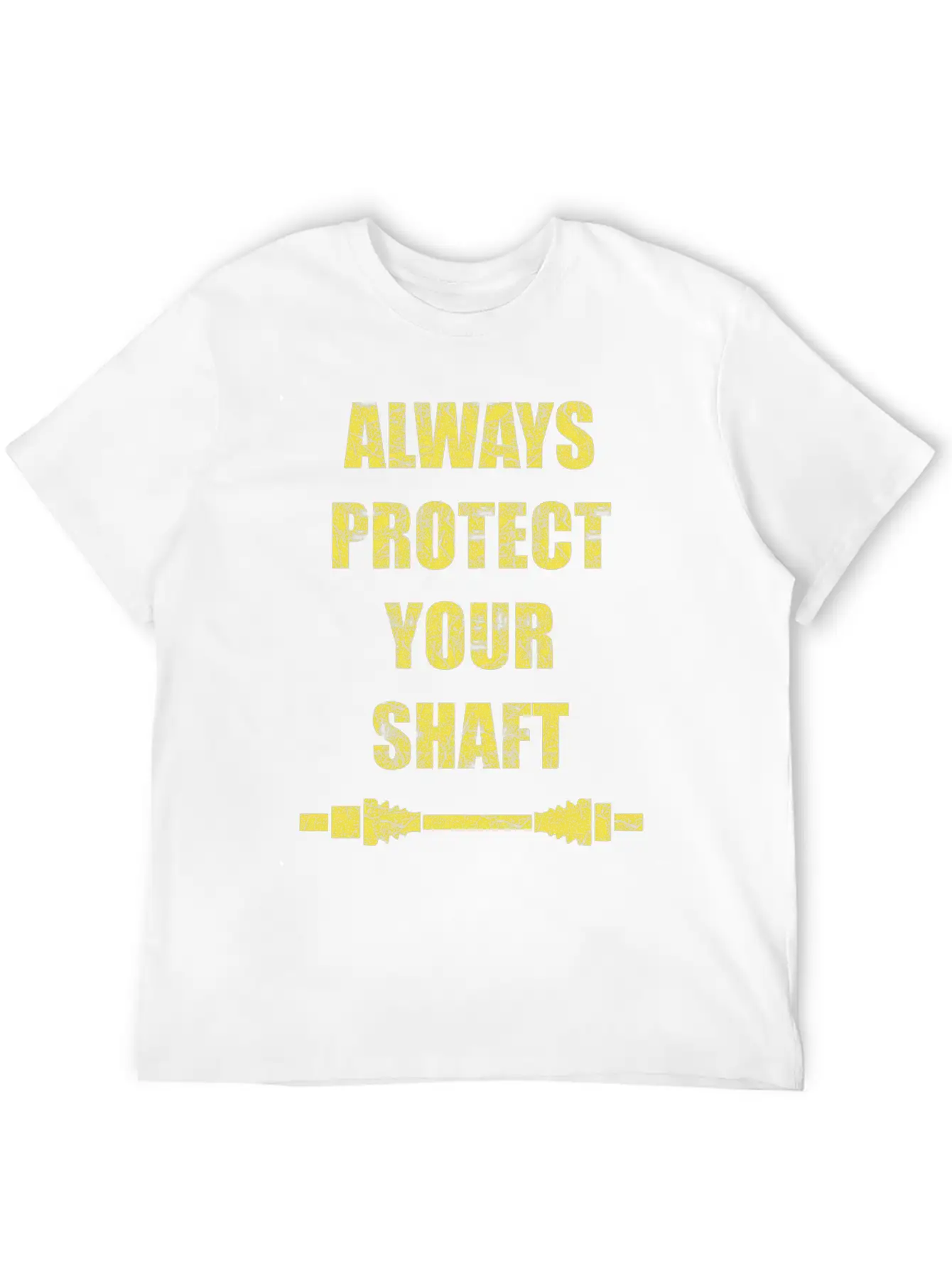 Always Protect Your Shaft Classic Crew Neck Graphic Tee – Everyday Minimal Look