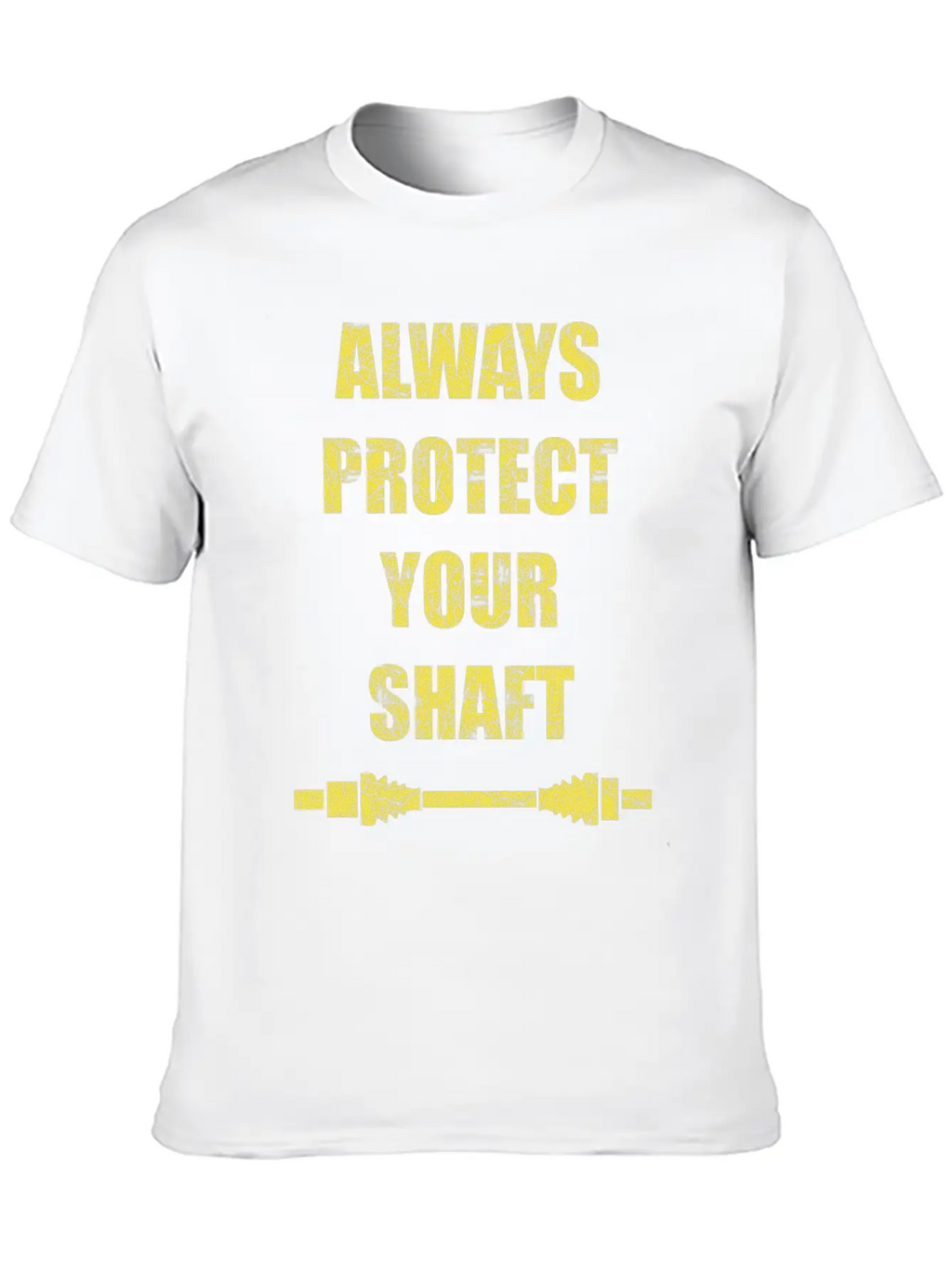 Always Protect Your Shaft Classic Crew Neck Graphic Tee – Everyday Minimal Look