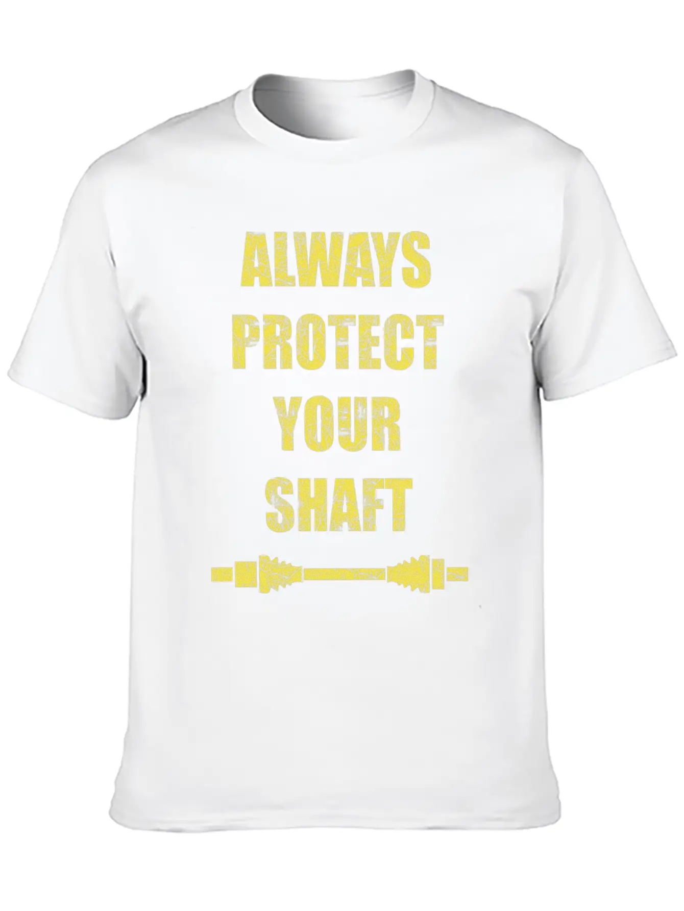 Always Protect Your Shaft Classic Crew Neck Graphic Tee – Everyday Minimal Look