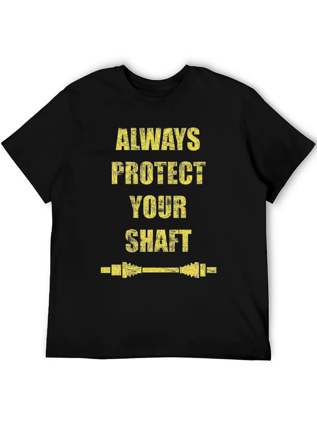 Always Protect Your Shaft Classic Crew Neck Graphic Tee – Everyday Minimal Look