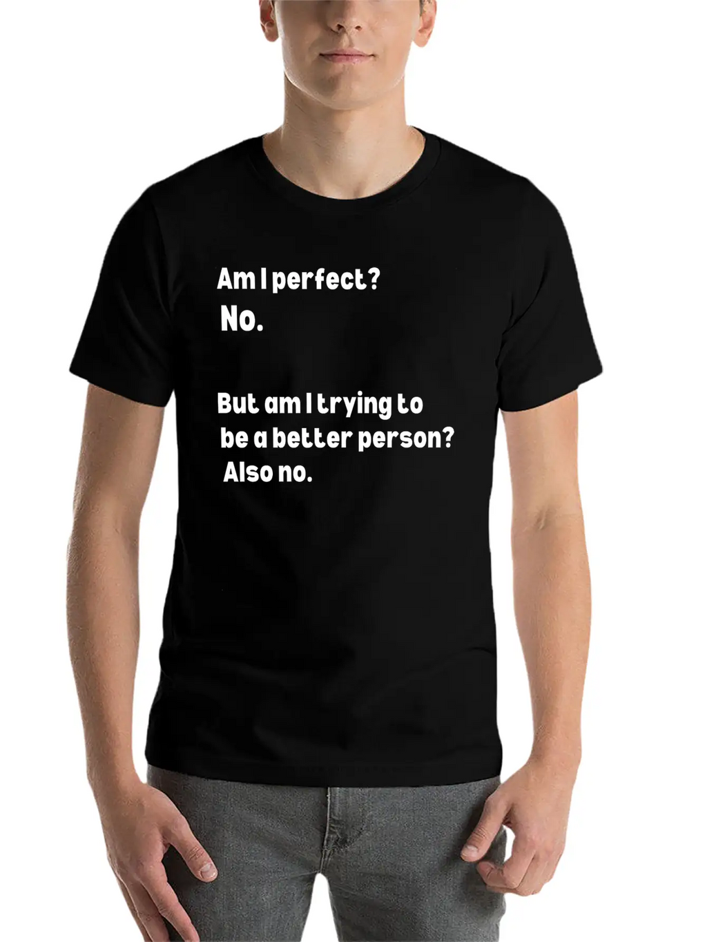 Am I Perfect No. Apparel Classic Fit Graphic Tee For Daily Comfort – Unisex Cotton Shirt