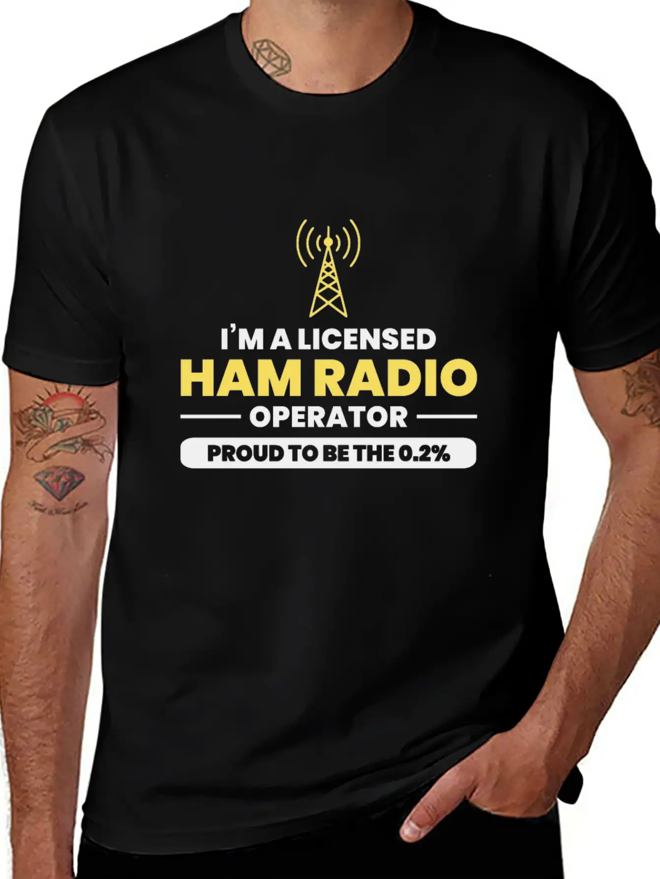 Amateur Ham Radio Funny Gift Unisex Casual T-Shirt – Clean Design For Daily Comfort