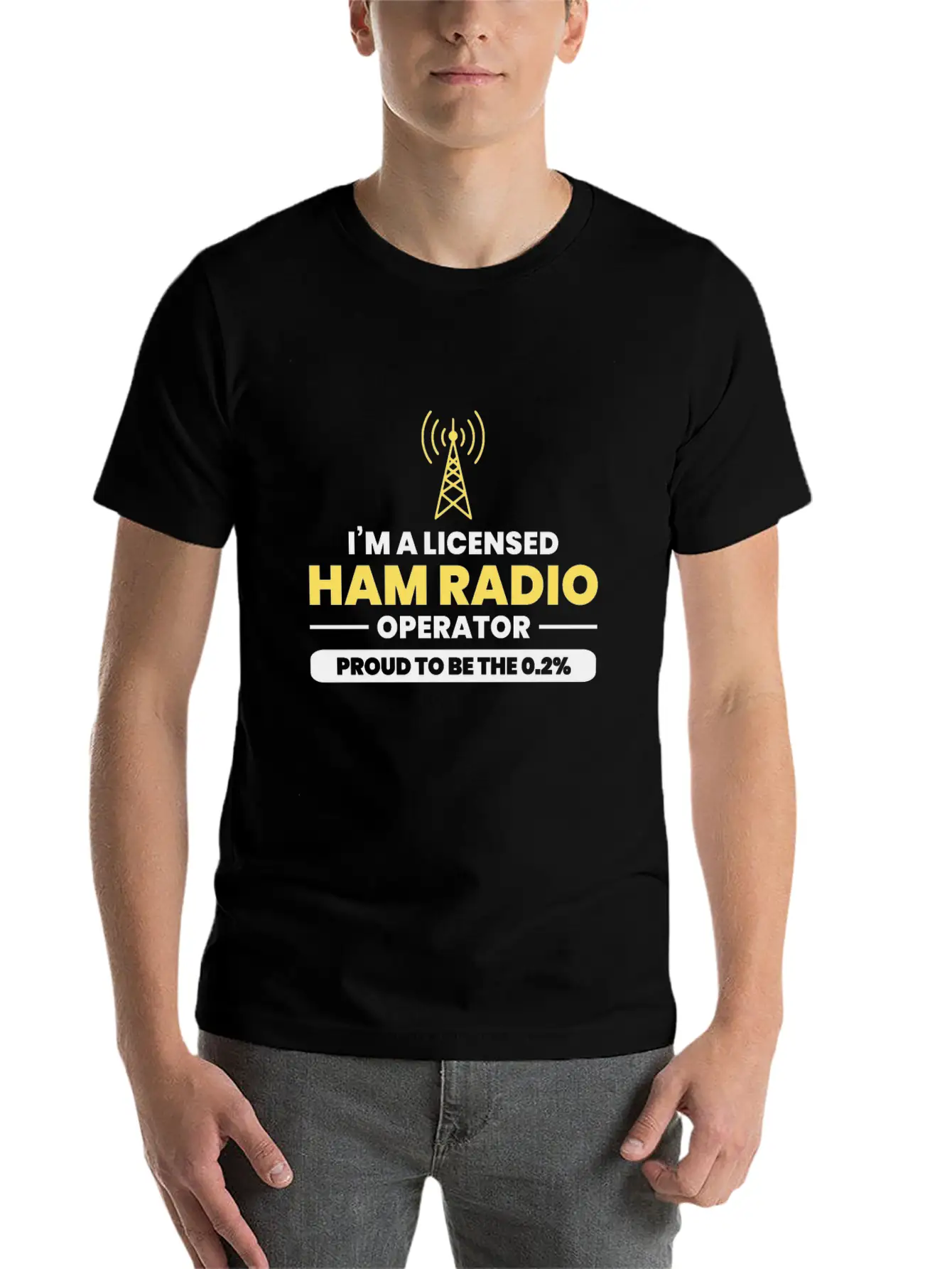 Amateur Ham Radio Funny Gift Unisex Casual T-Shirt – Clean Design For Daily Comfort