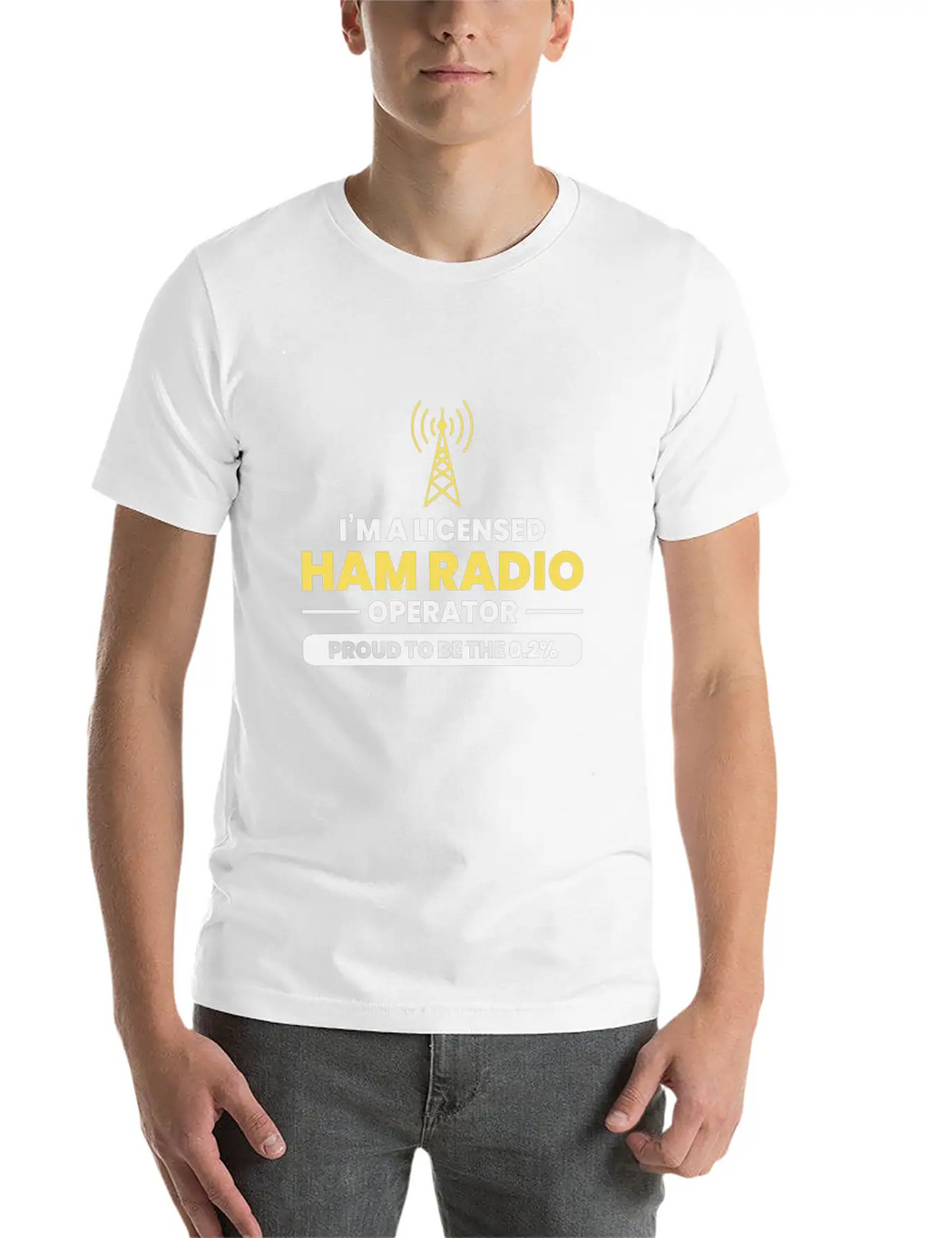 Amateur Ham Radio Funny Gift Unisex Casual T-Shirt – Clean Design For Daily Comfort