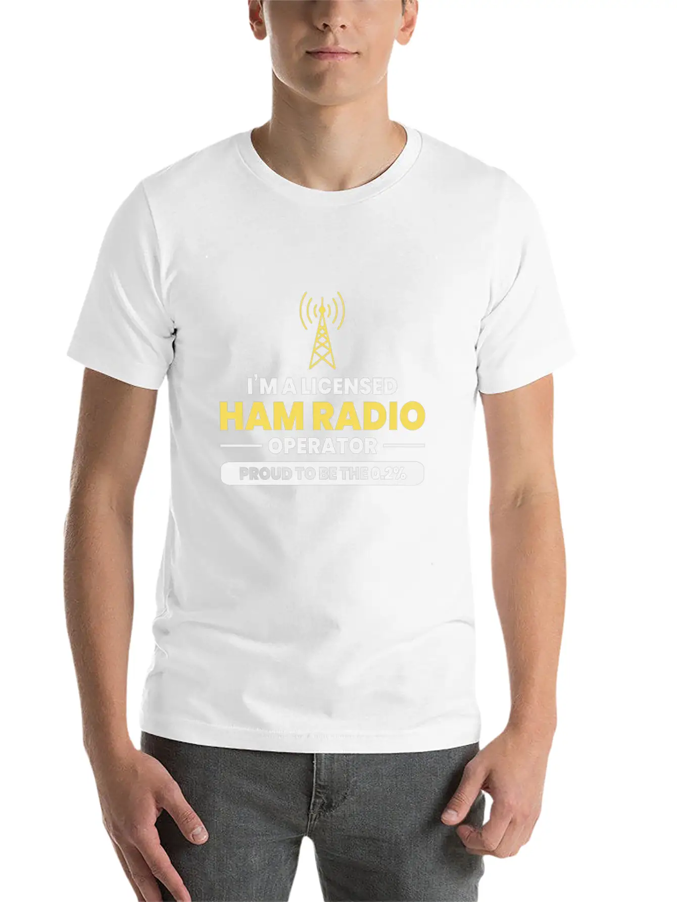 Amateur Ham Radio Funny Gift Unisex Casual T-Shirt – Clean Design For Daily Comfort