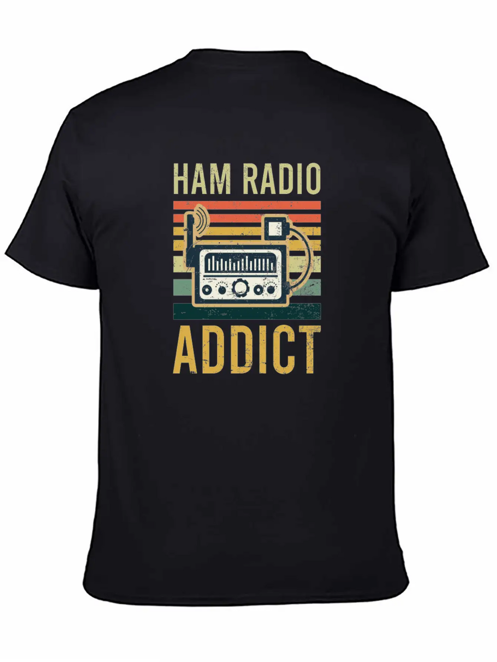 Amateur Radio Ham Radio Addict Classic Fit Graphic Tee For Daily Comfort – Unisex Cotton Shirt