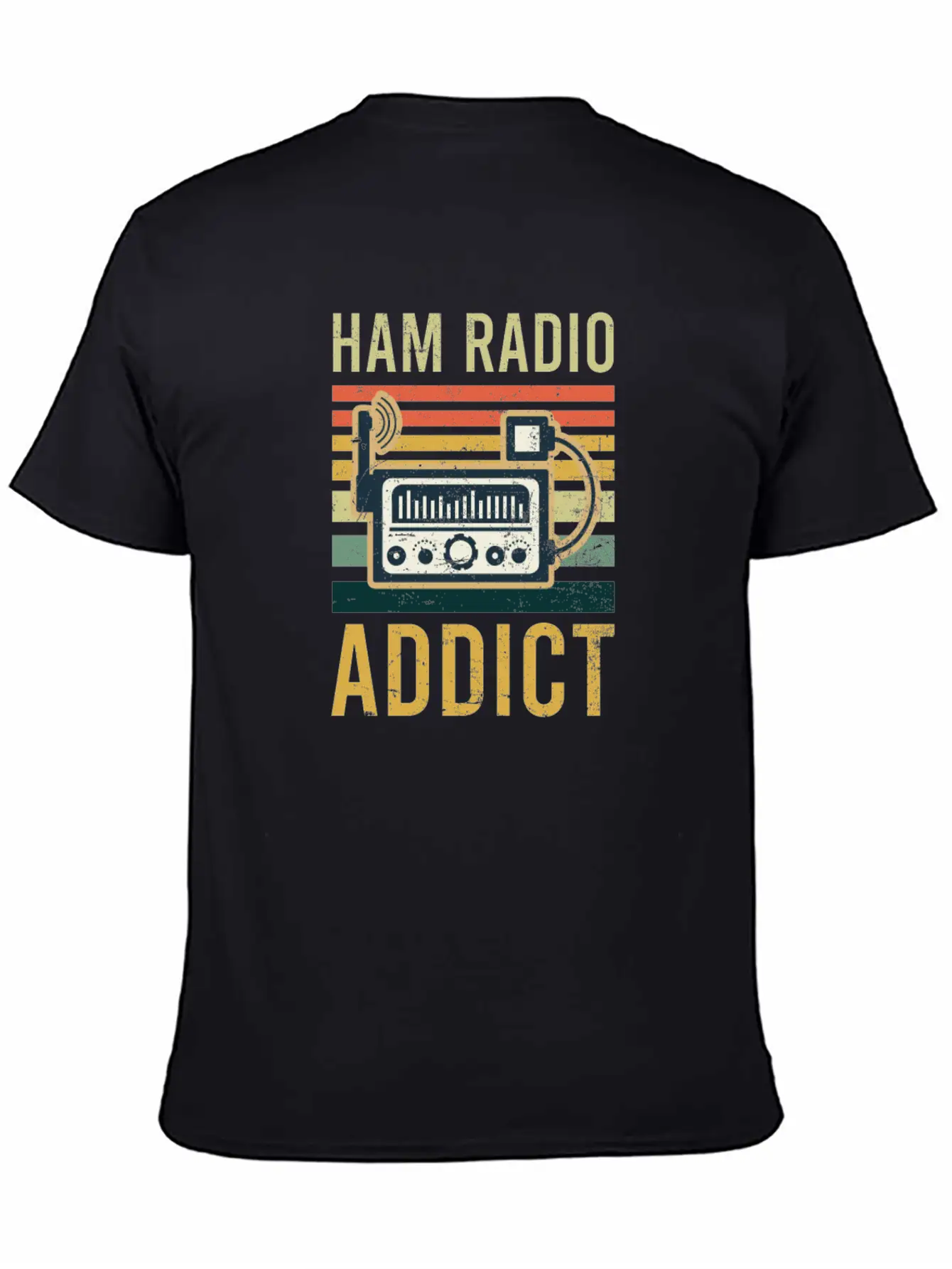 Amateur Radio Ham Radio Addict Classic Fit Graphic Tee For Daily Comfort – Unisex Cotton Shirt