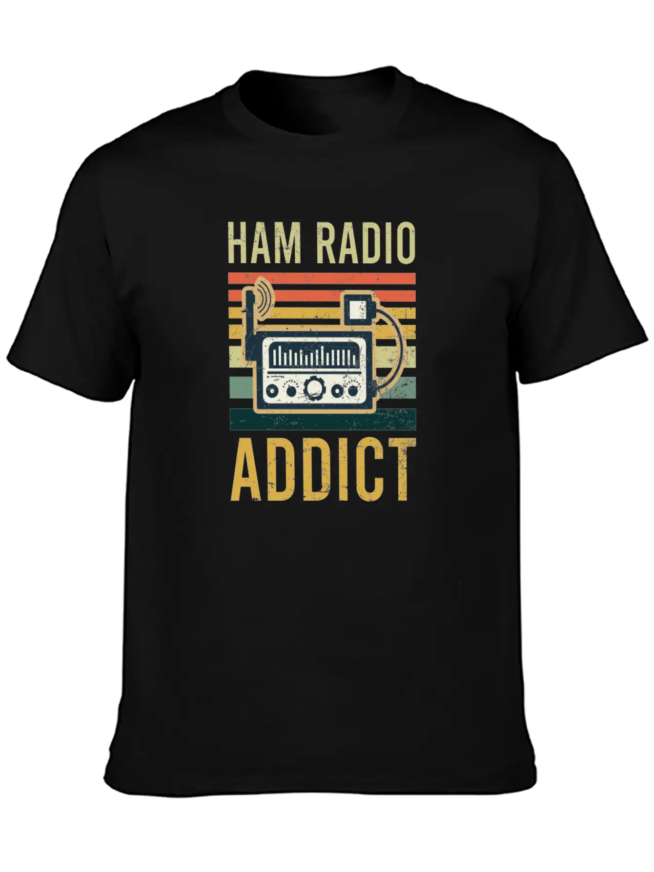 Amateur Radio Ham Radio Addict Classic Fit Graphic Tee For Daily Comfort – Unisex Cotton Shirt