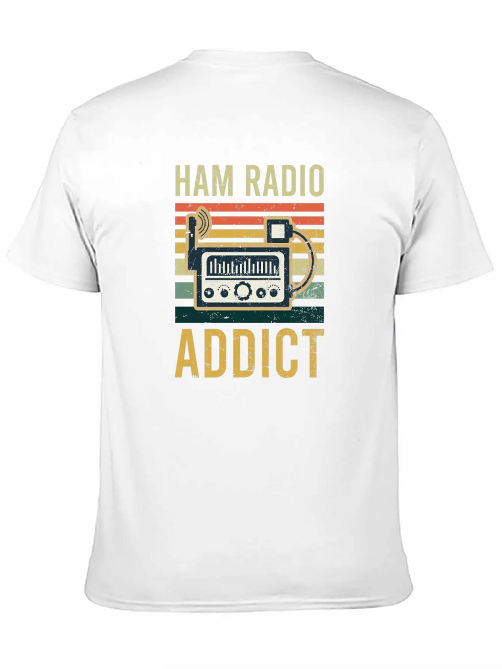 Amateur Radio Ham Radio Addict Classic Fit Graphic Tee For Daily Comfort – Unisex Cotton Shirt