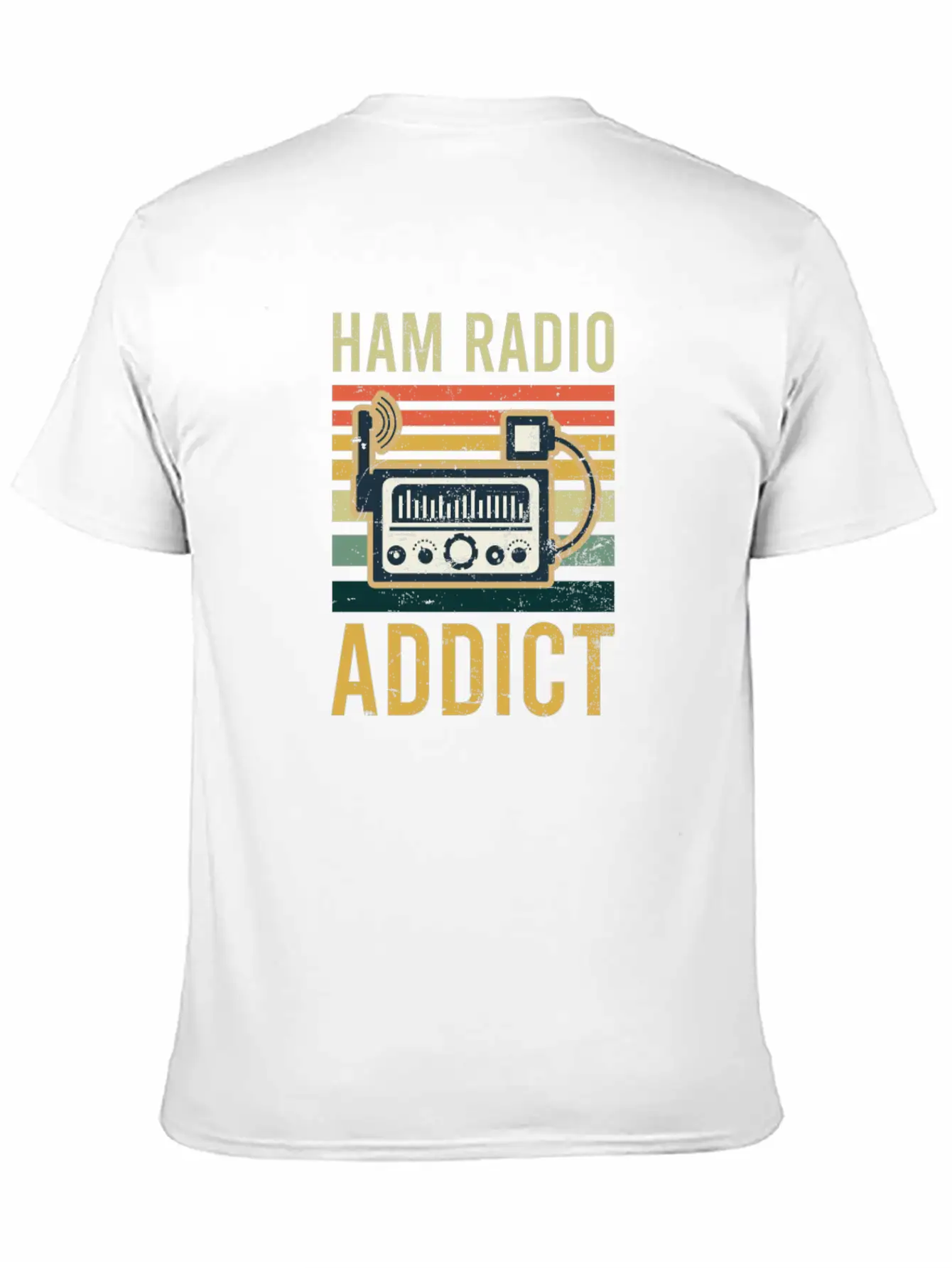 Amateur Radio Ham Radio Addict Classic Fit Graphic Tee For Daily Comfort – Unisex Cotton Shirt