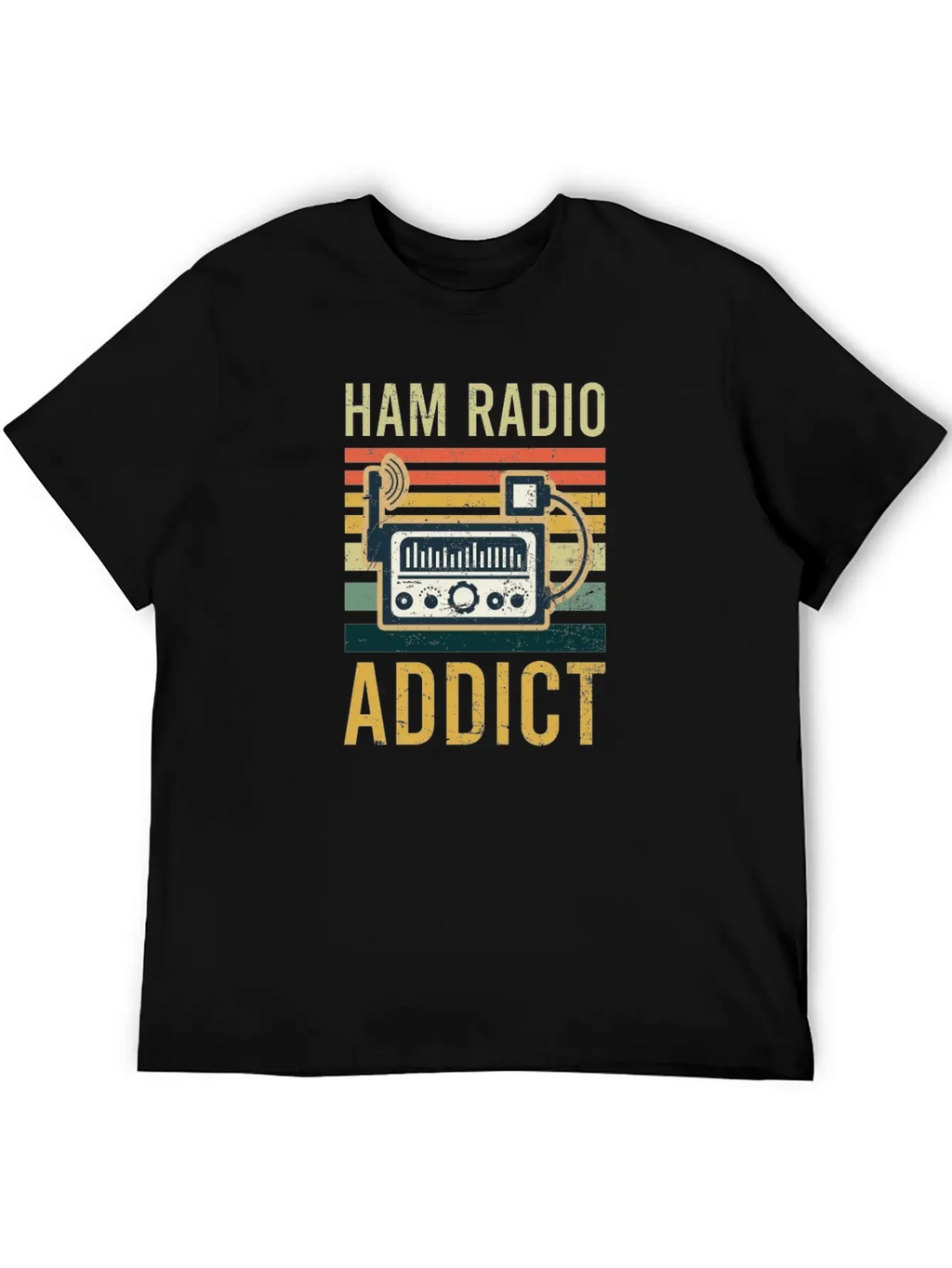 Amateur Radio Ham Radio Addict Classic Fit Graphic Tee For Daily Comfort – Unisex Cotton Shirt