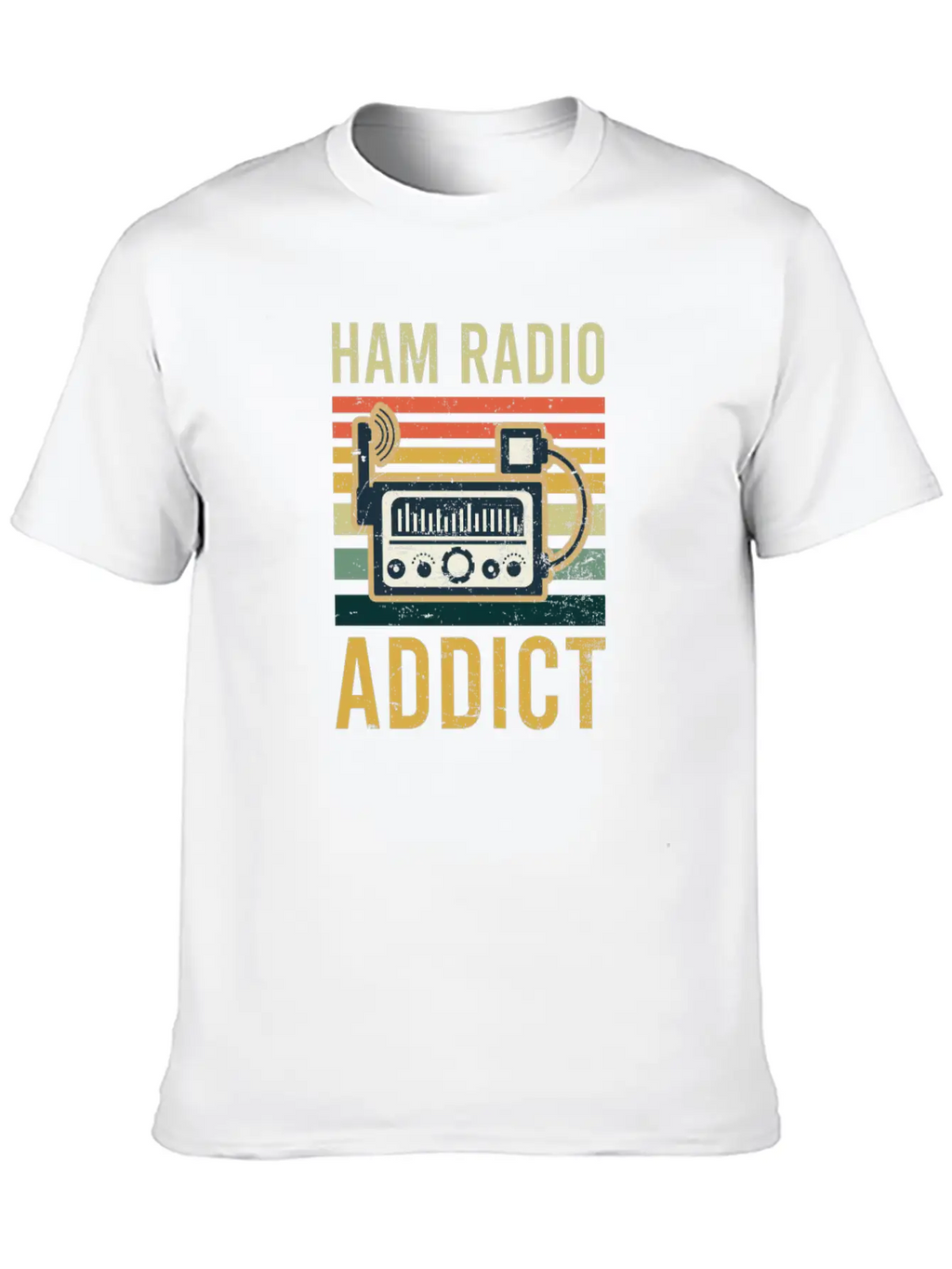 Amateur Radio Ham Radio Addict Classic Fit Graphic Tee For Daily Comfort – Unisex Cotton Shirt