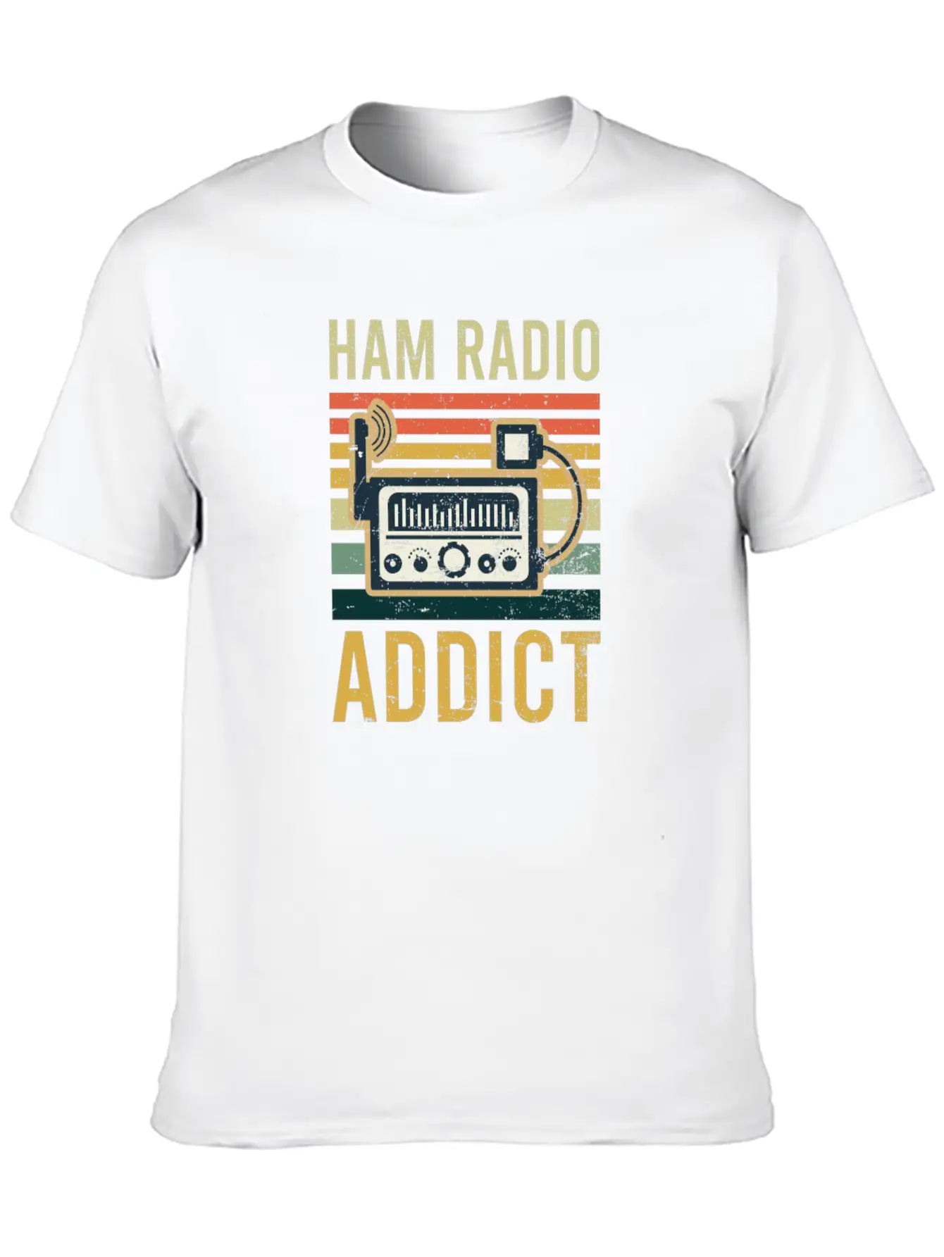 Amateur Radio Ham Radio Addict Classic Fit Graphic Tee For Daily Comfort – Unisex Cotton Shirt