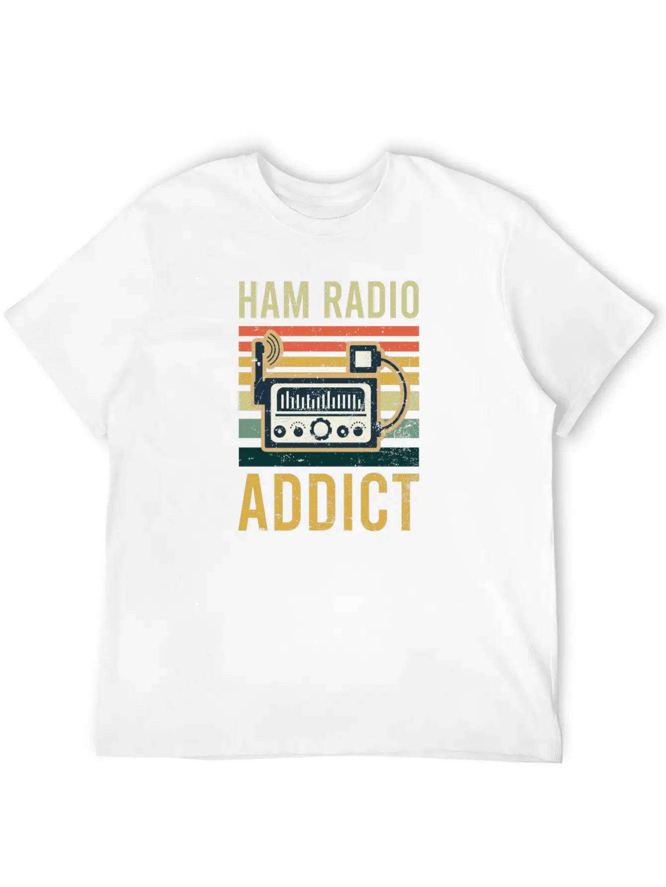 Amateur Radio Ham Radio Addict Classic Fit Graphic Tee For Daily Comfort – Unisex Cotton Shirt