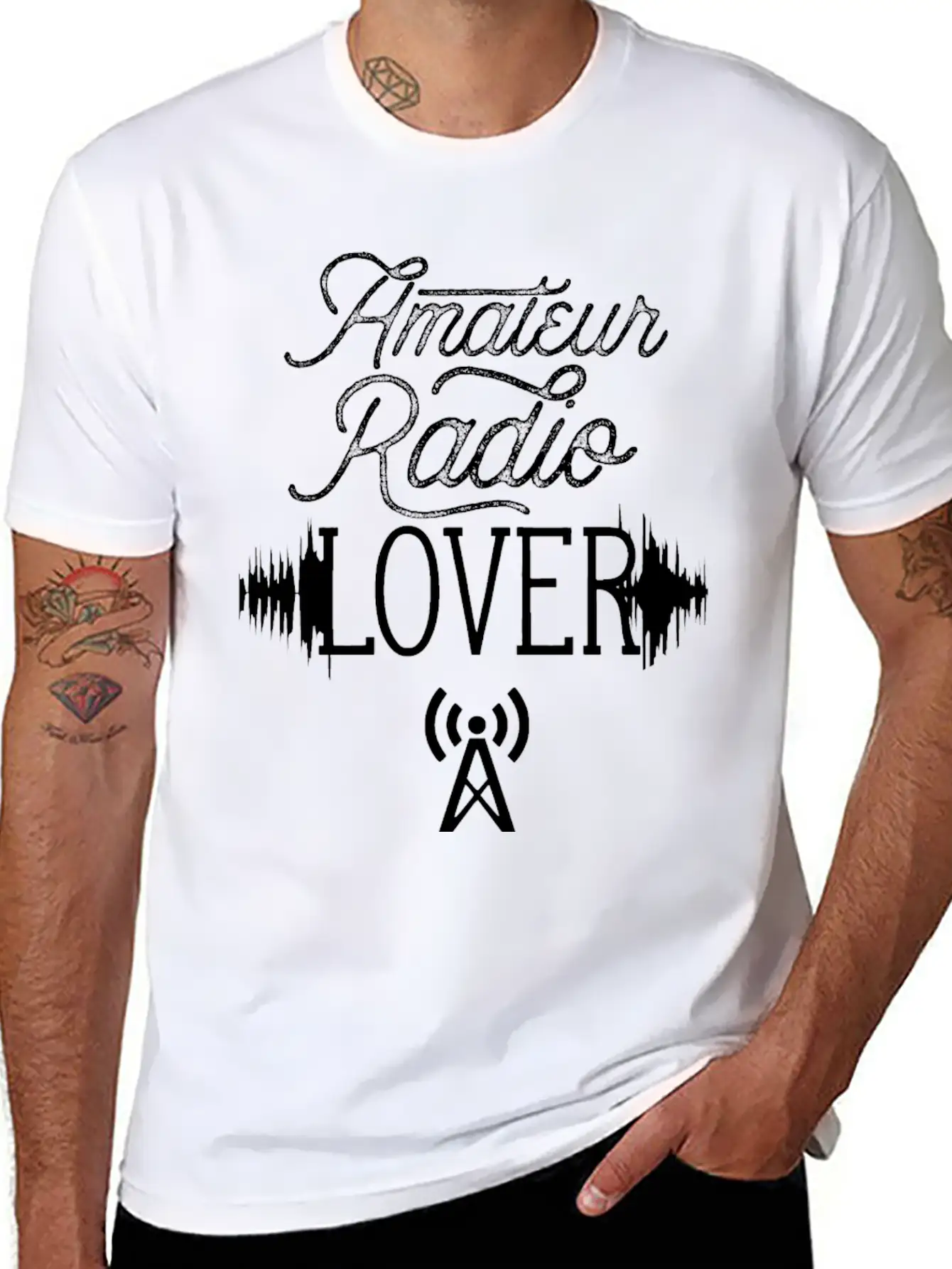 Amateur Radio Lover Service Hobby Ham Operator Basic Graphic T-Shirt – Daily Comfort In Soft Cotton