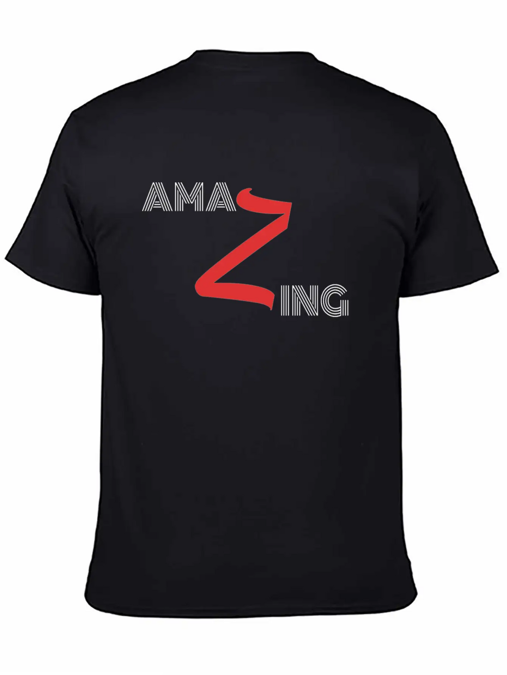 Amazing Design In Black Breathable Graphic T-Shirt – Perfect For Casual Days