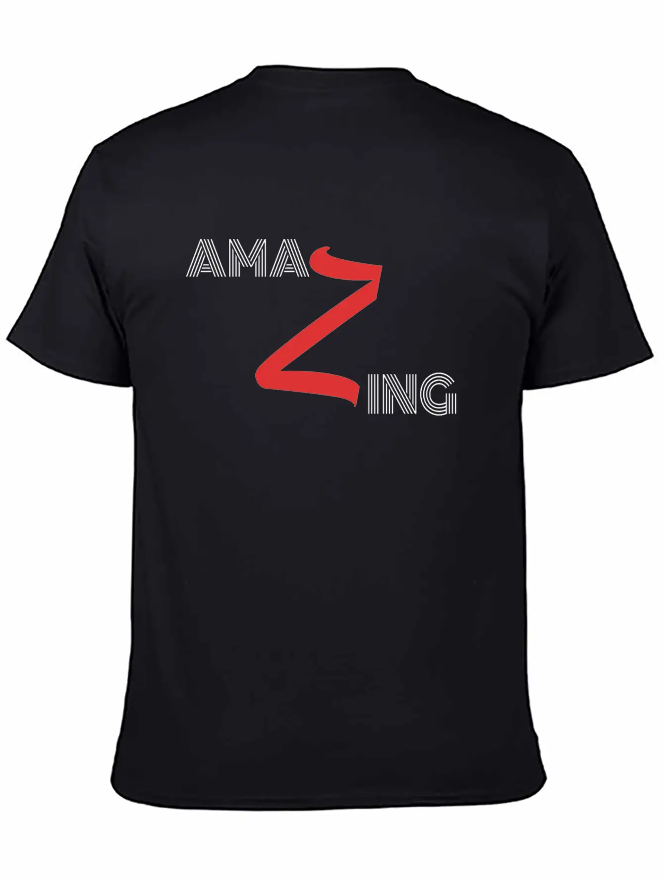 Amazing Design In Black Breathable Graphic T-Shirt – Perfect For Casual Days