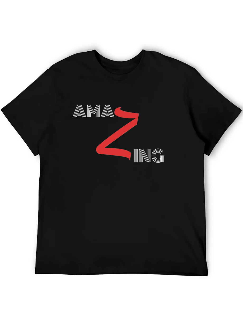 Amazing Design In Black Breathable Graphic T-Shirt – Perfect For Casual Days
