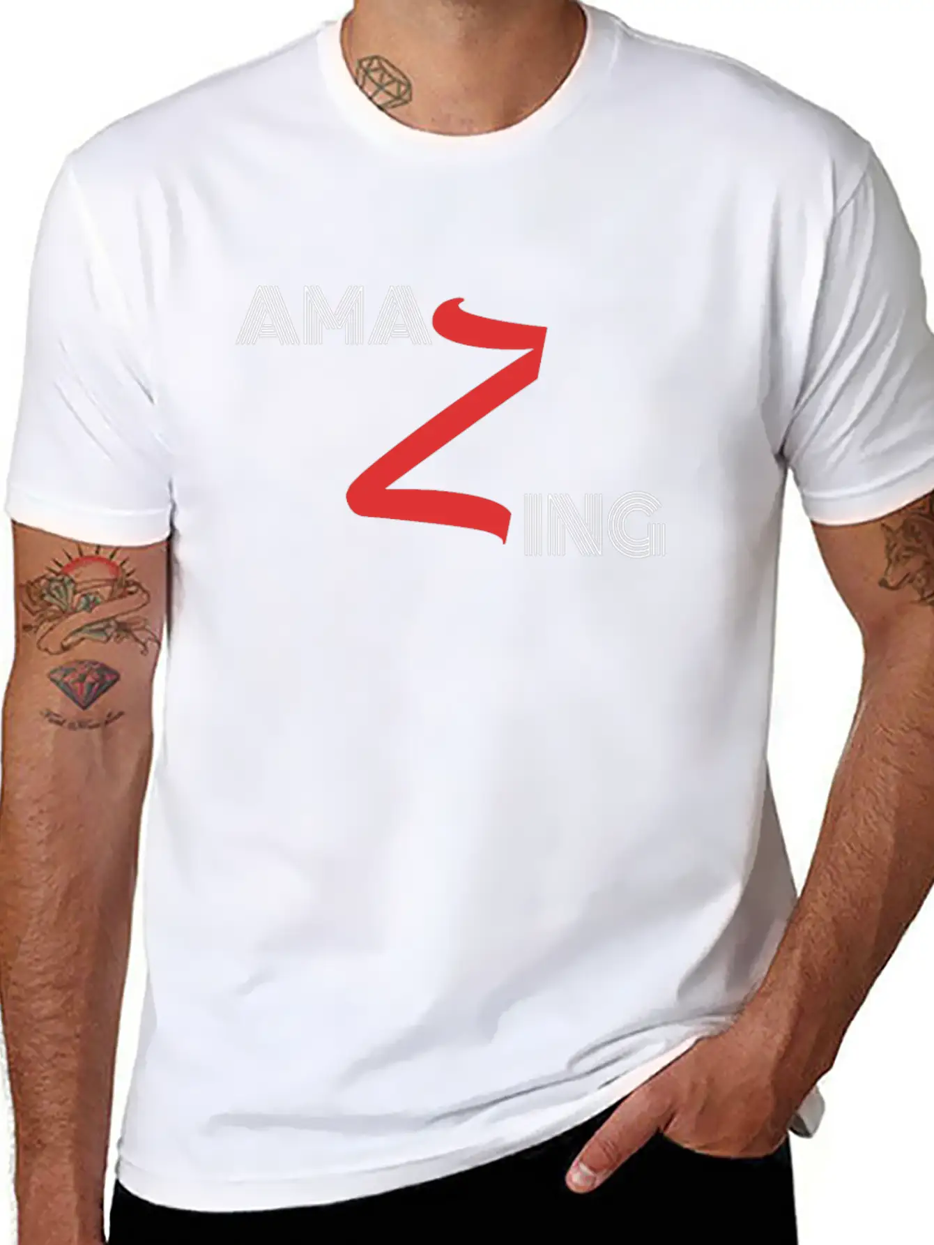 Amazing Design In Black Breathable Graphic T-Shirt – Perfect For Casual Days