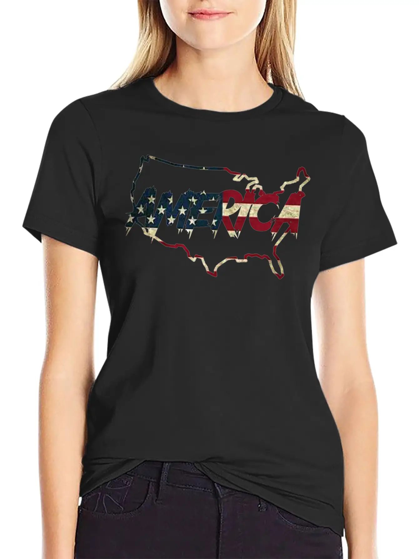 America Flag Basic Graphic T-Shirt – Daily Comfort In Soft Cotton
