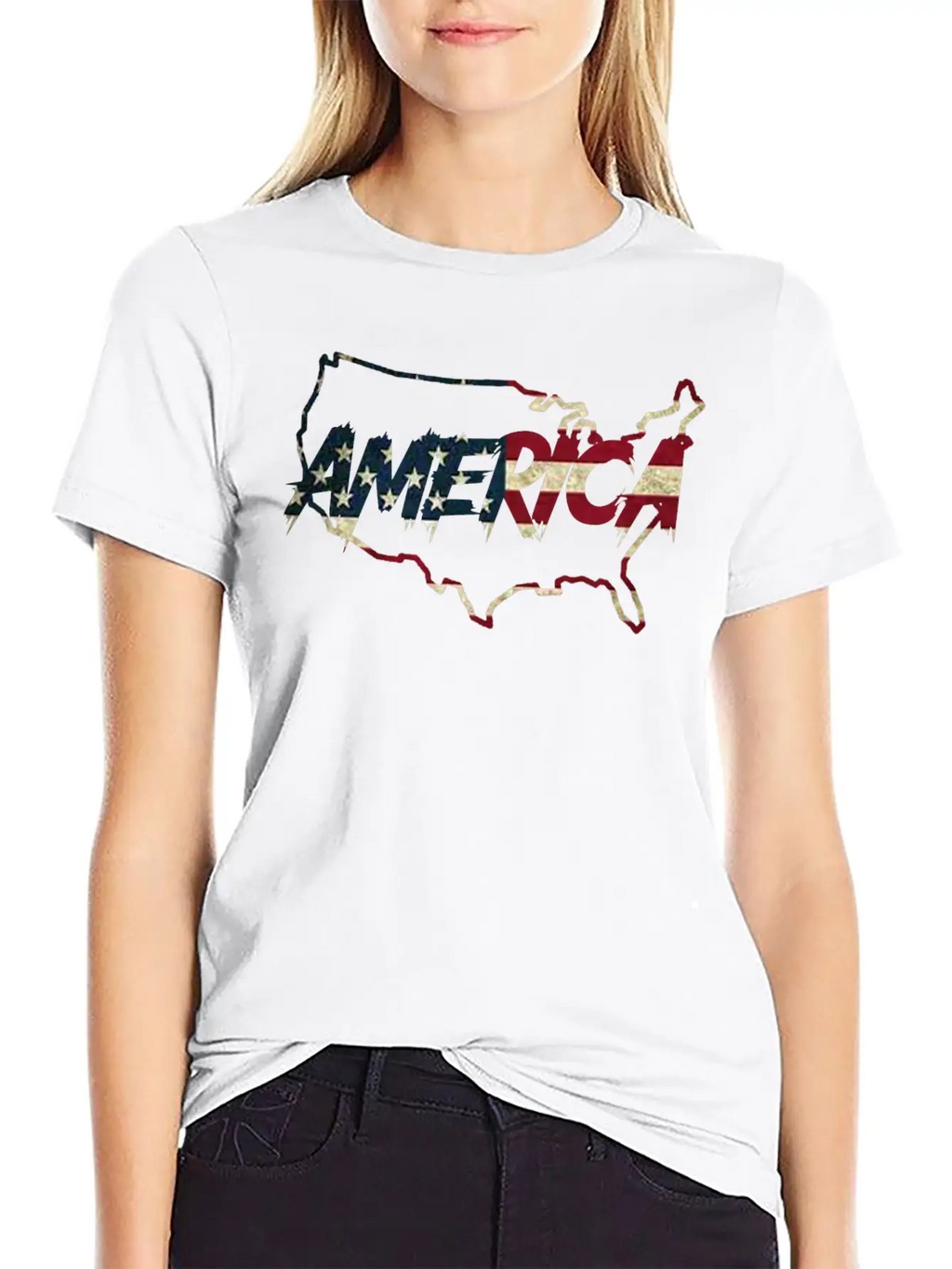 America Flag Basic Graphic T-Shirt – Daily Comfort In Soft Cotton