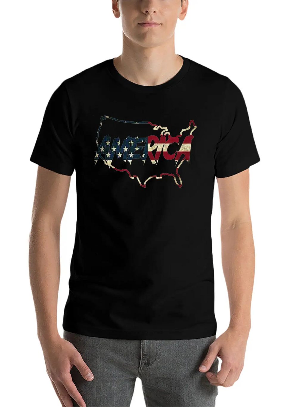 America Flag Basic Graphic T-Shirt – Daily Comfort In Soft Cotton