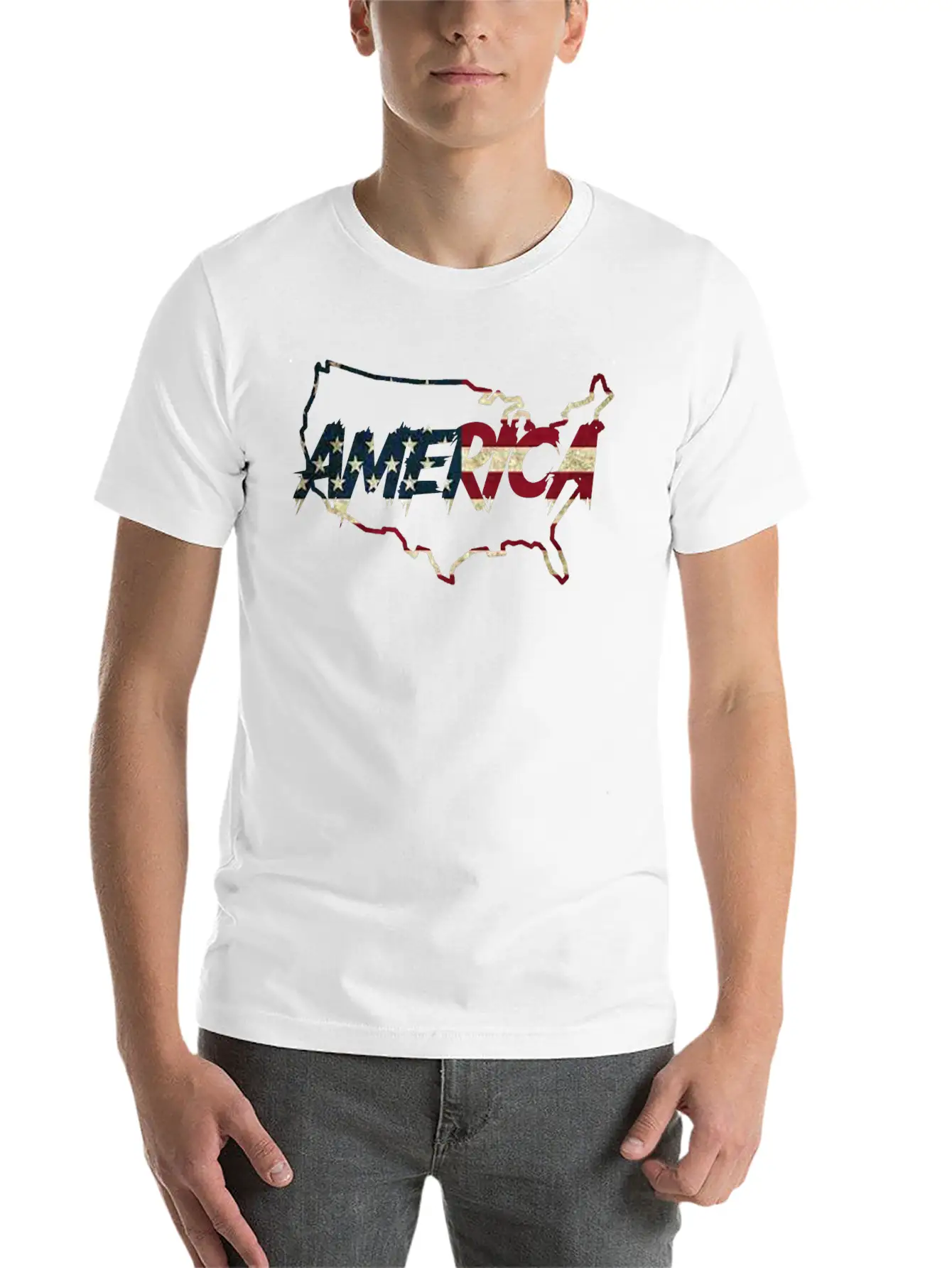 America Flag Basic Graphic T-Shirt – Daily Comfort In Soft Cotton