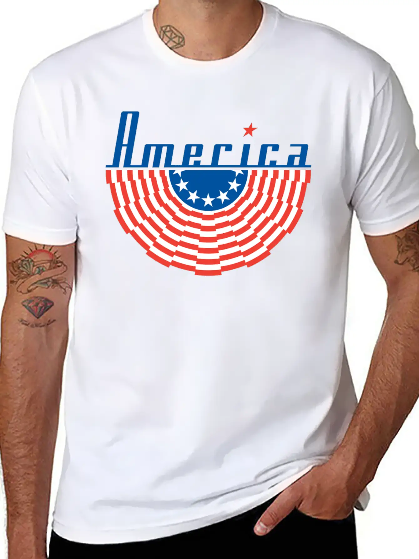 America Flag Classic Cotton Tee – Unisex Comfort For Any Season