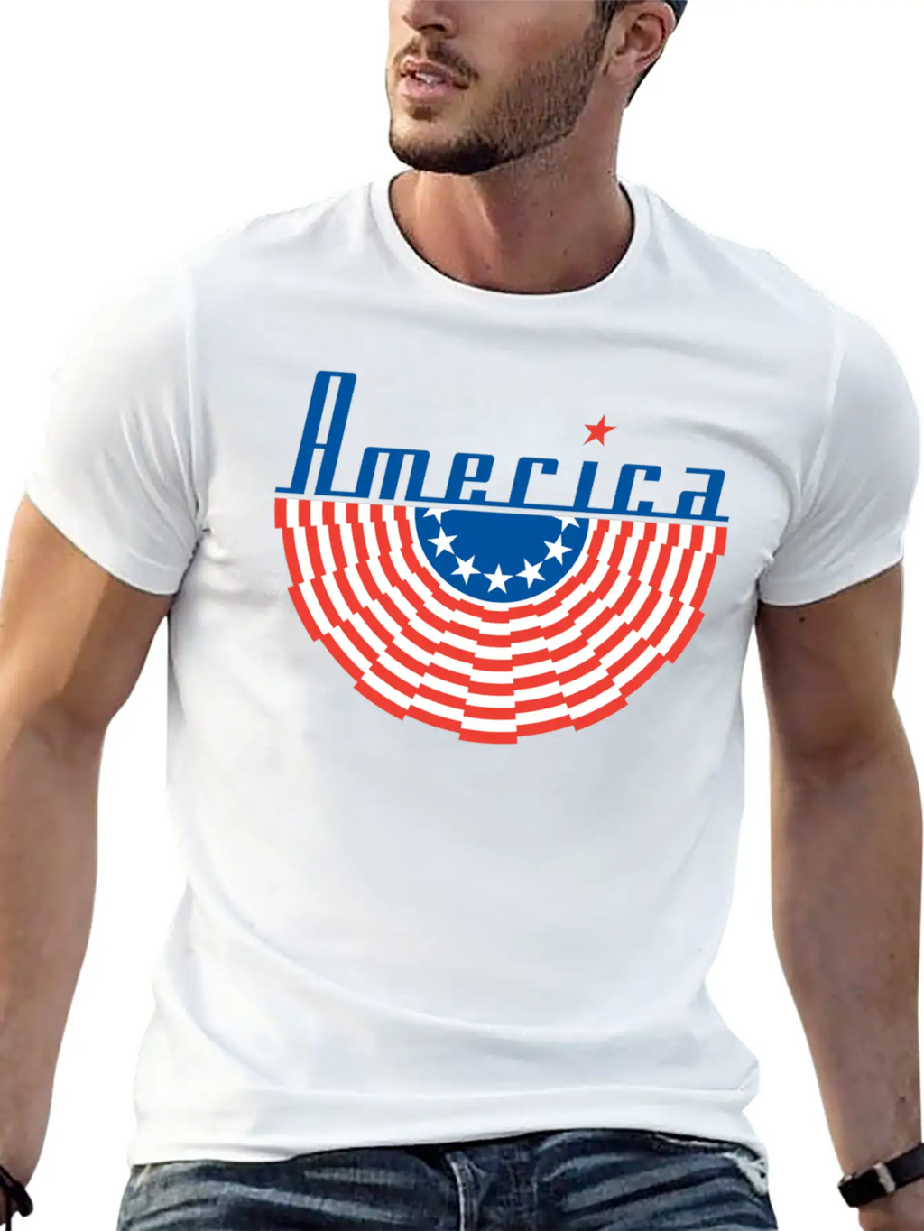 America Flag Classic Cotton Tee – Unisex Comfort For Any Season