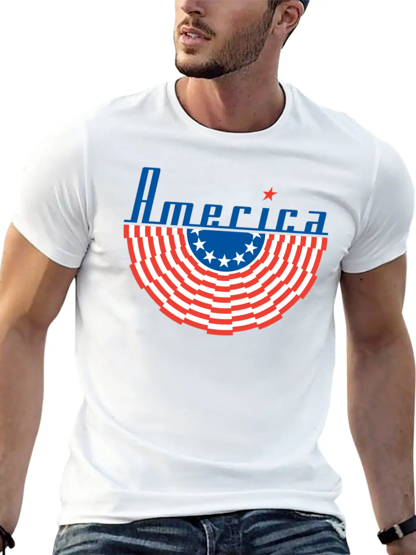 America Flag Classic Cotton Tee – Unisex Comfort For Any Season