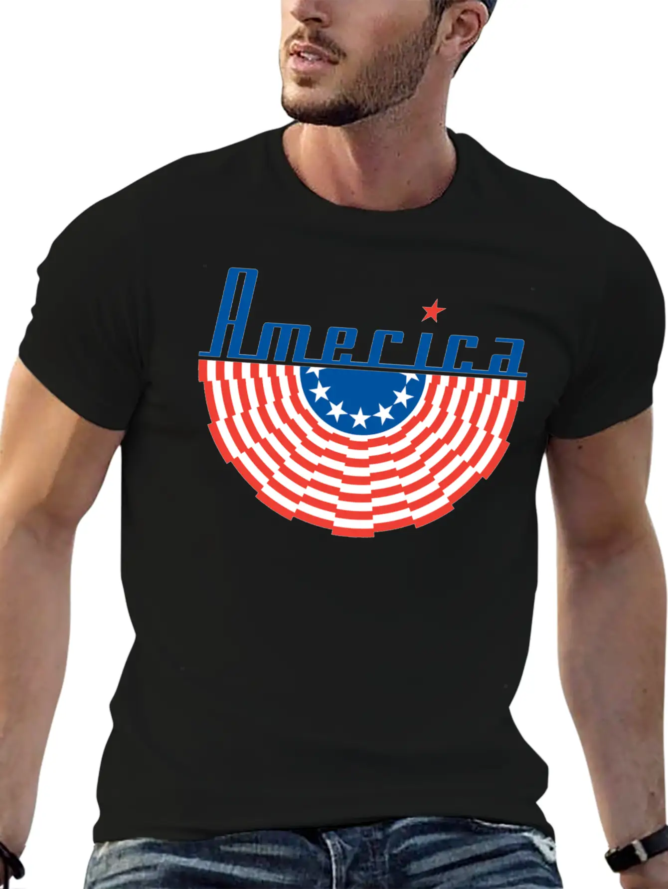 America Flag Classic Cotton Tee – Unisex Comfort For Any Season