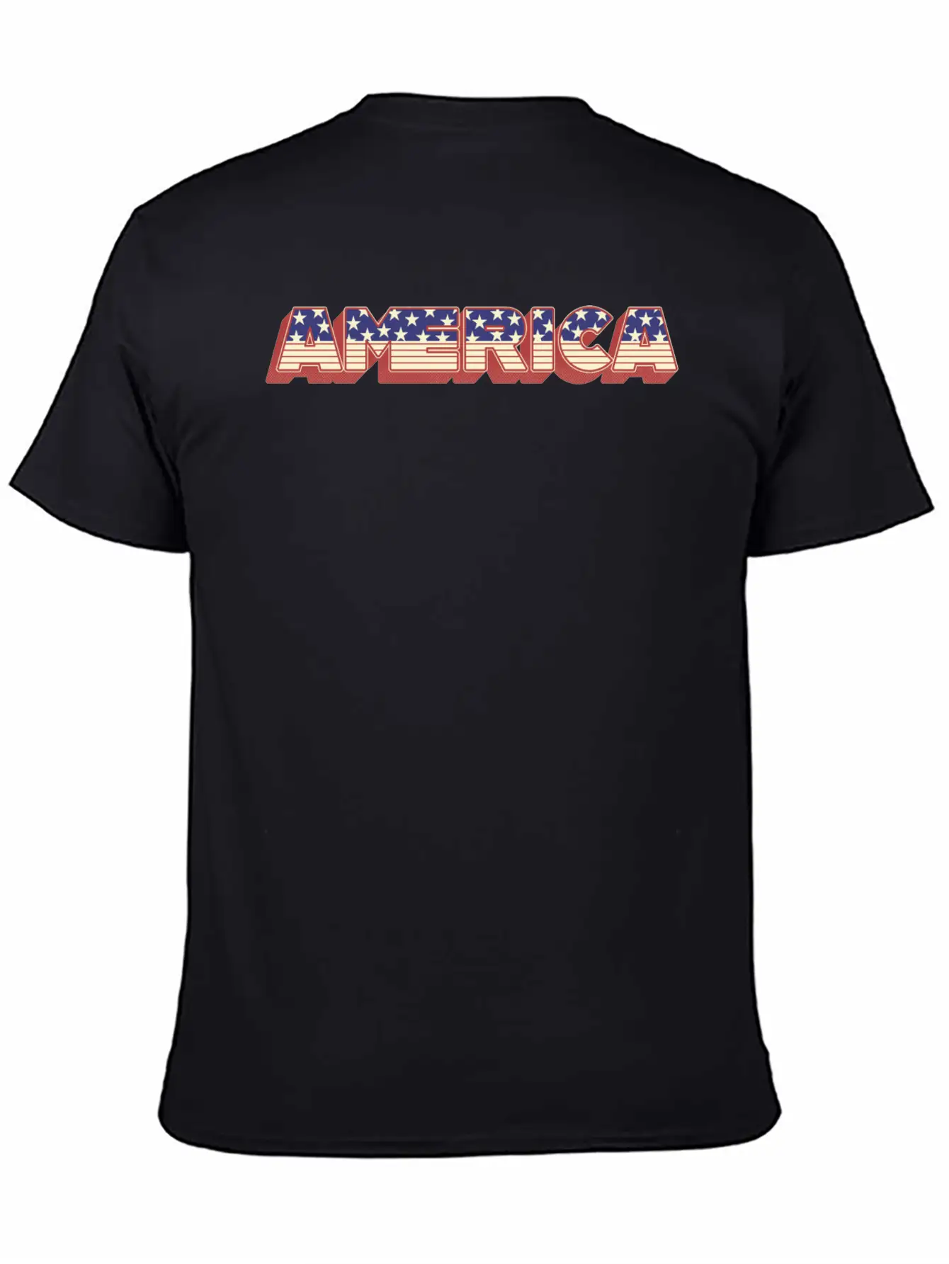 America Typography Basic Graphic T-Shirt – Daily Comfort In Soft Cotton