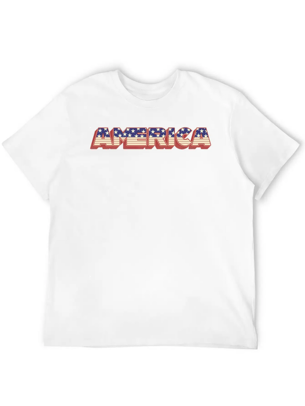 America Typography Basic Graphic T-Shirt – Daily Comfort In Soft Cotton