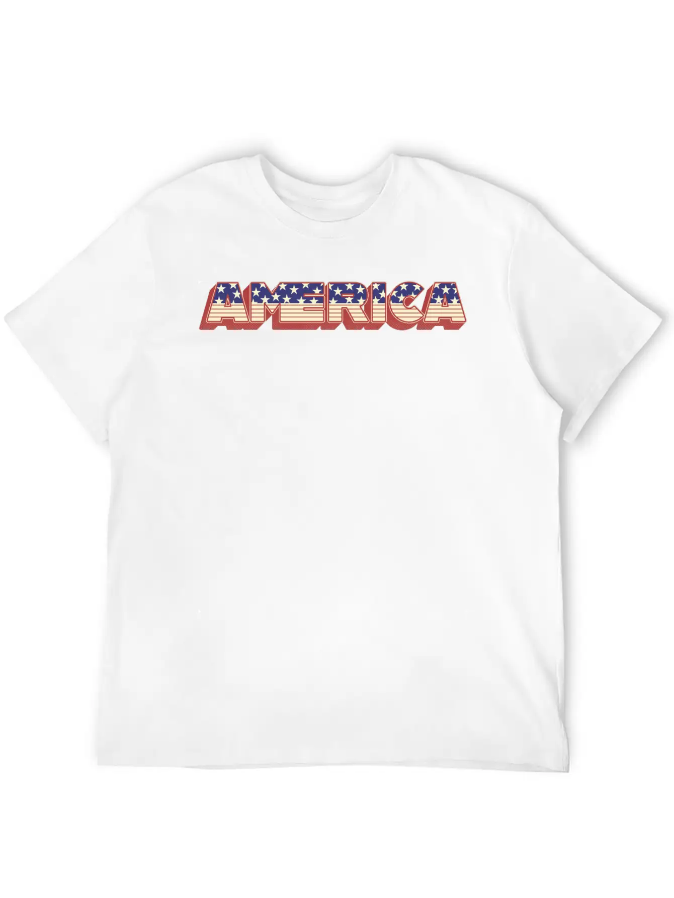 America Typography Basic Graphic T-Shirt – Daily Comfort In Soft Cotton