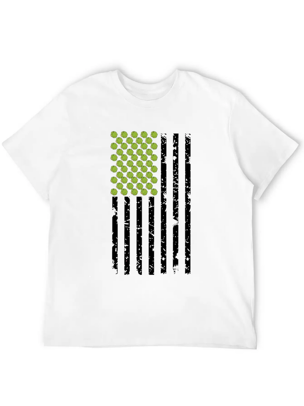 America Vegans Vegetarian Gifts Brussel Sprouts Classic Crew Neck Graphic Tee – Everyday Minimal Look