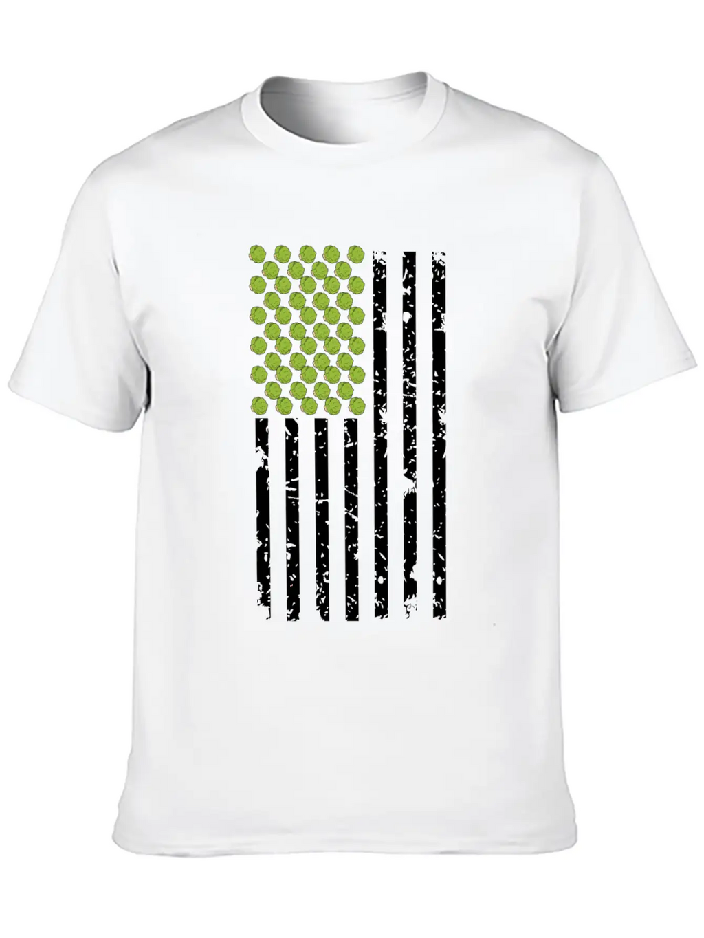 America Vegans Vegetarian Gifts Brussel Sprouts Classic Crew Neck Graphic Tee – Everyday Minimal Look