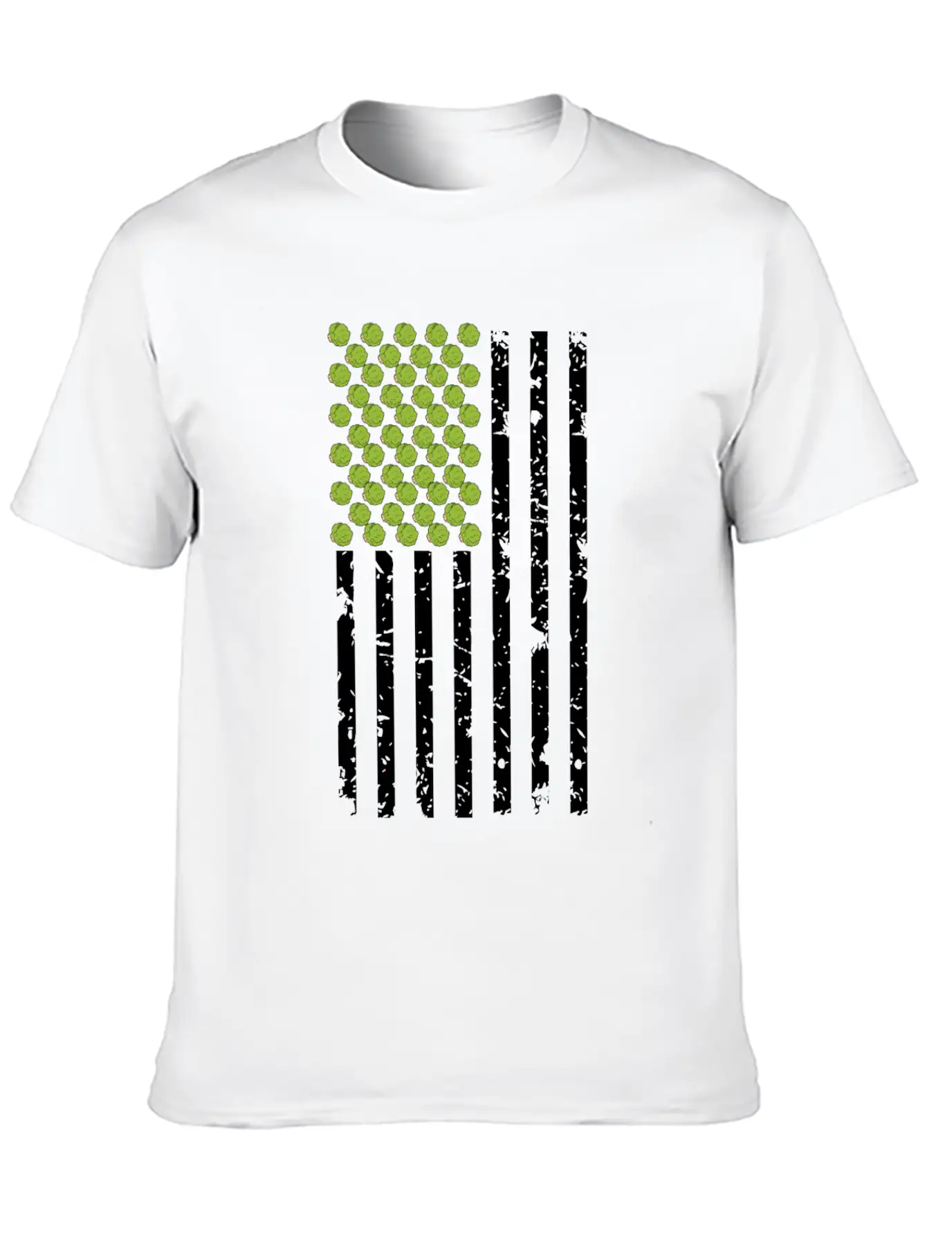 America Vegans Vegetarian Gifts Brussel Sprouts Classic Crew Neck Graphic Tee – Everyday Minimal Look