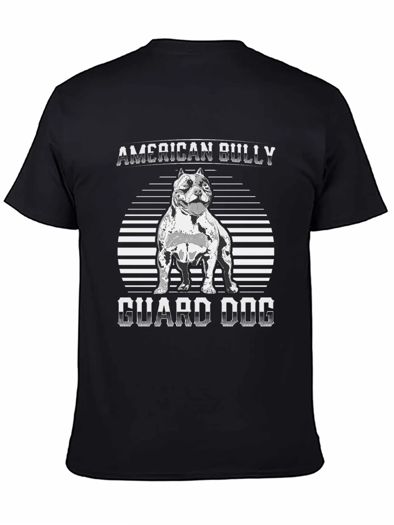 American Bully Guard Dog | Dog Owner Simple Everyday Graphic Tee – Lightweight Summer Wear