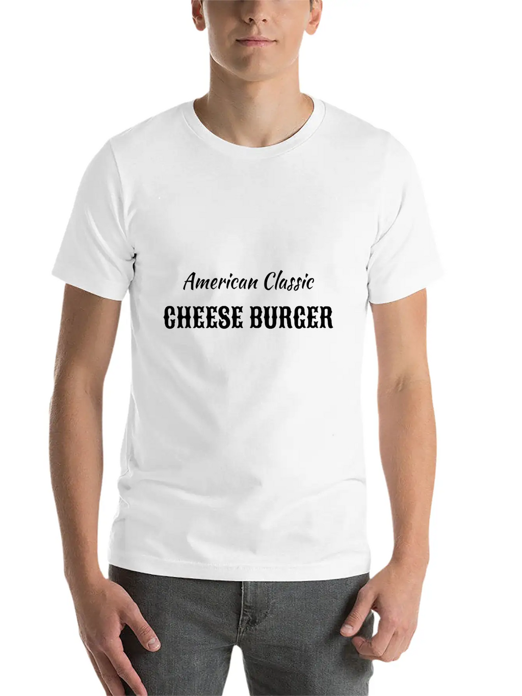 American Classic Cheese Burger Timeless Short Sleeve Tee – Comfy And Minimalist Design