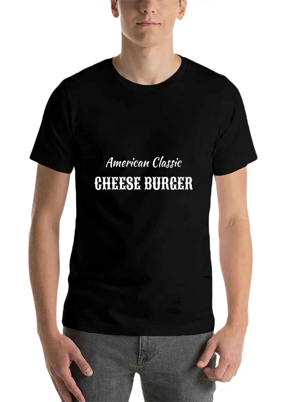 American Classic Cheese Burger Timeless Short Sleeve Tee – Comfy And Minimalist Design