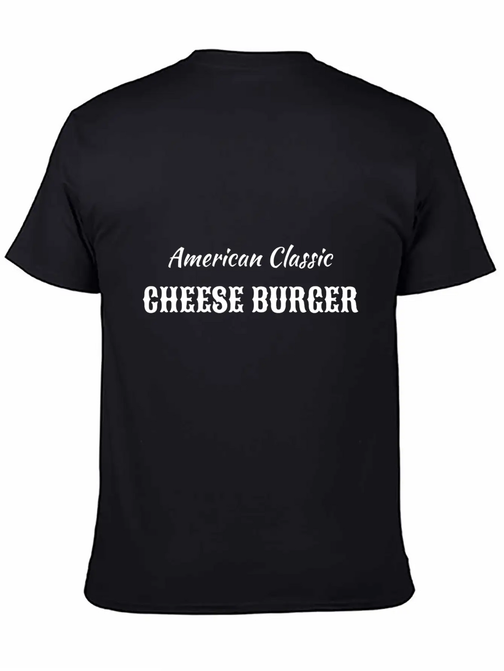 American Classic Cheese Burger Timeless Short Sleeve Tee – Comfy And Minimalist Design