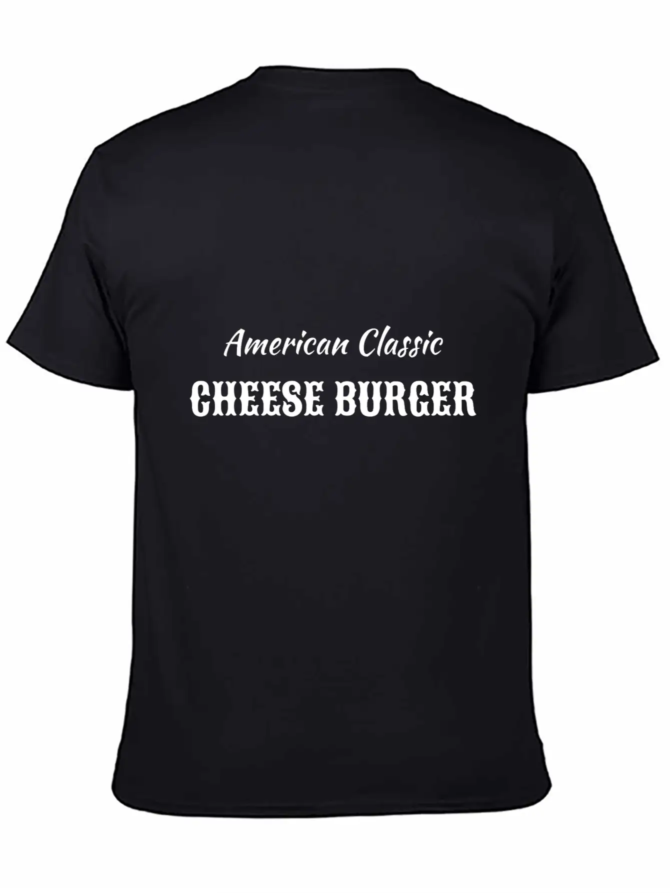 American Classic Cheese Burger Timeless Short Sleeve Tee – Comfy And Minimalist Design