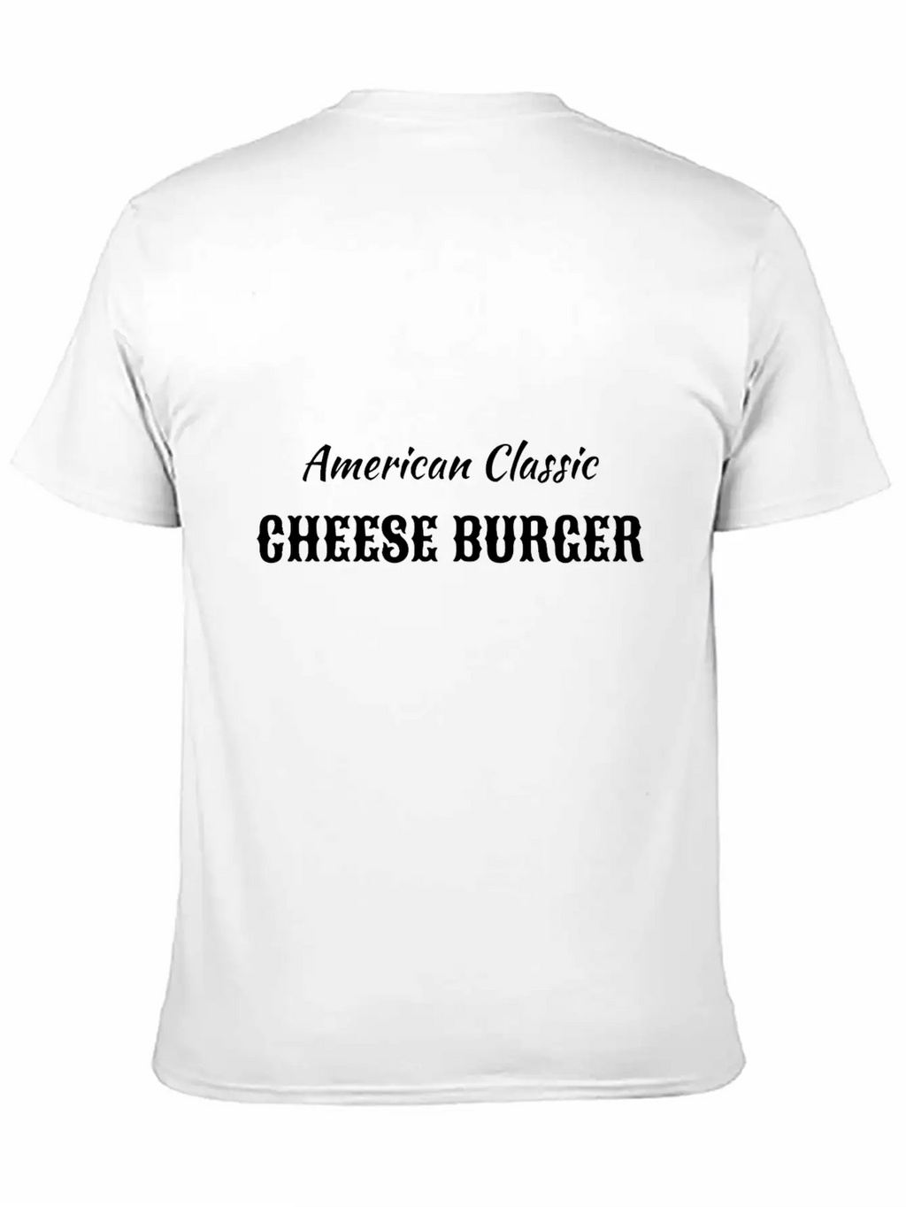 American Classic Cheese Burger Timeless Short Sleeve Tee – Comfy And Minimalist Design