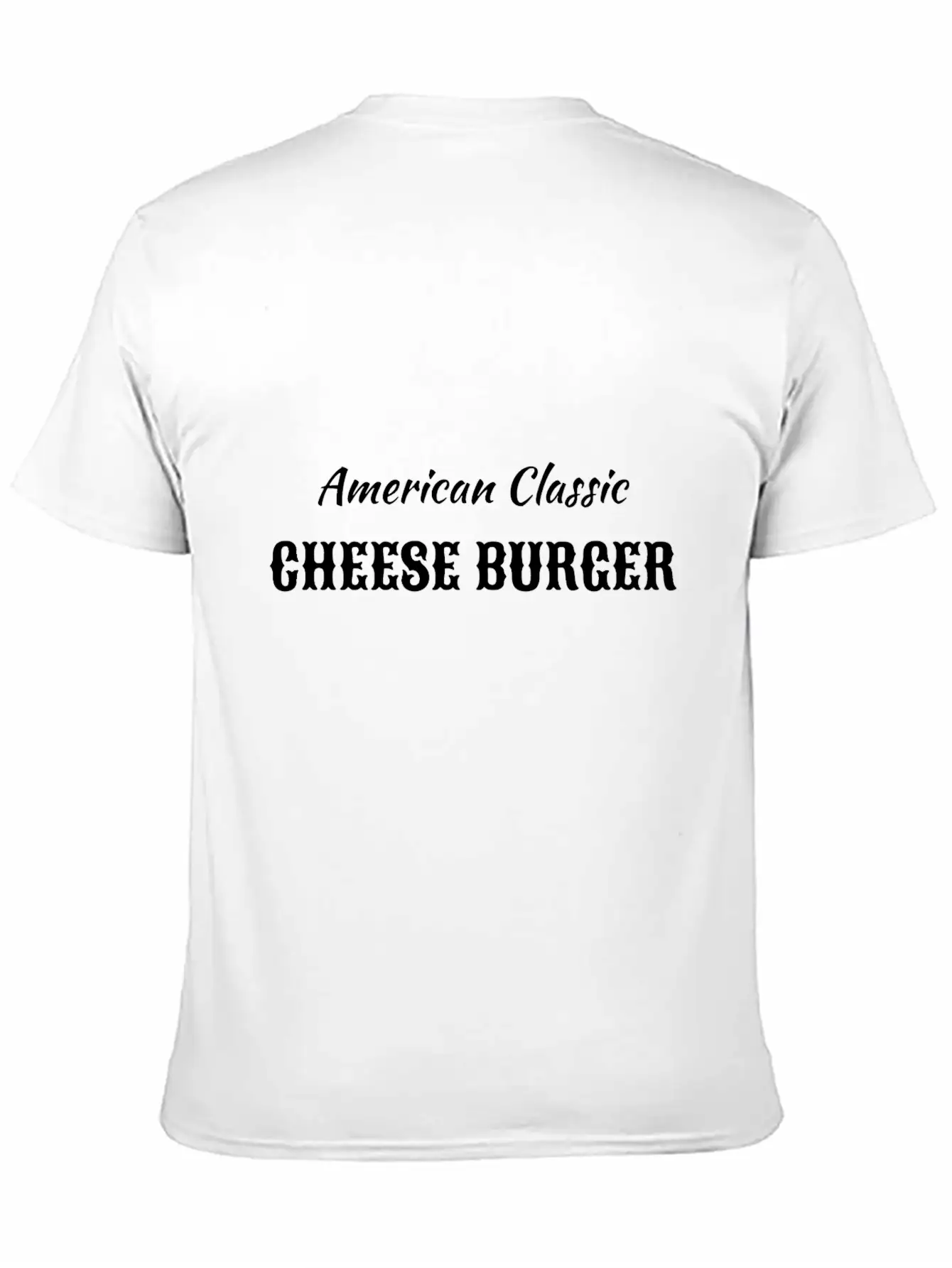 American Classic Cheese Burger Timeless Short Sleeve Tee – Comfy And Minimalist Design