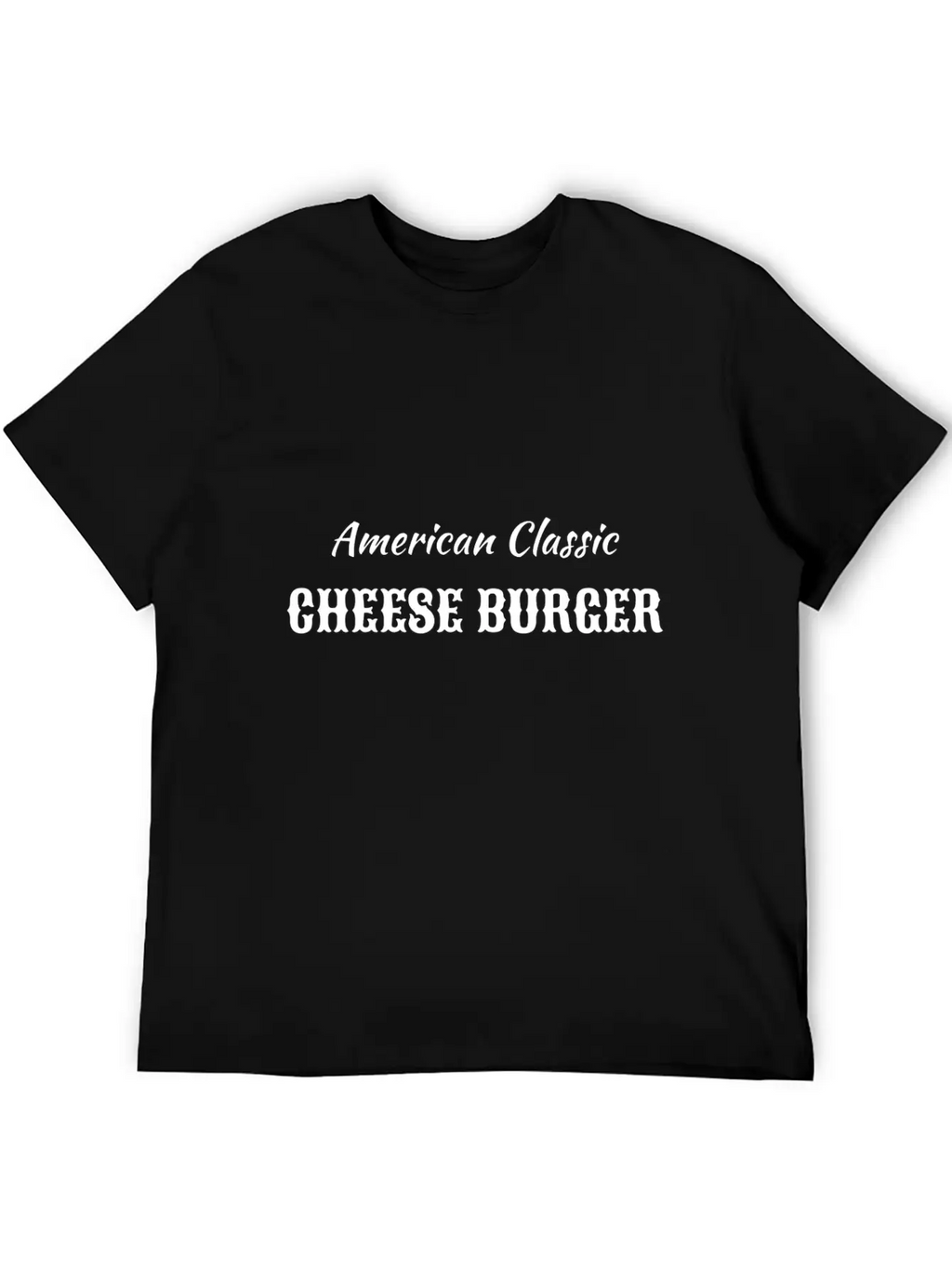 American Classic Cheese Burger Timeless Short Sleeve Tee – Comfy And Minimalist Design